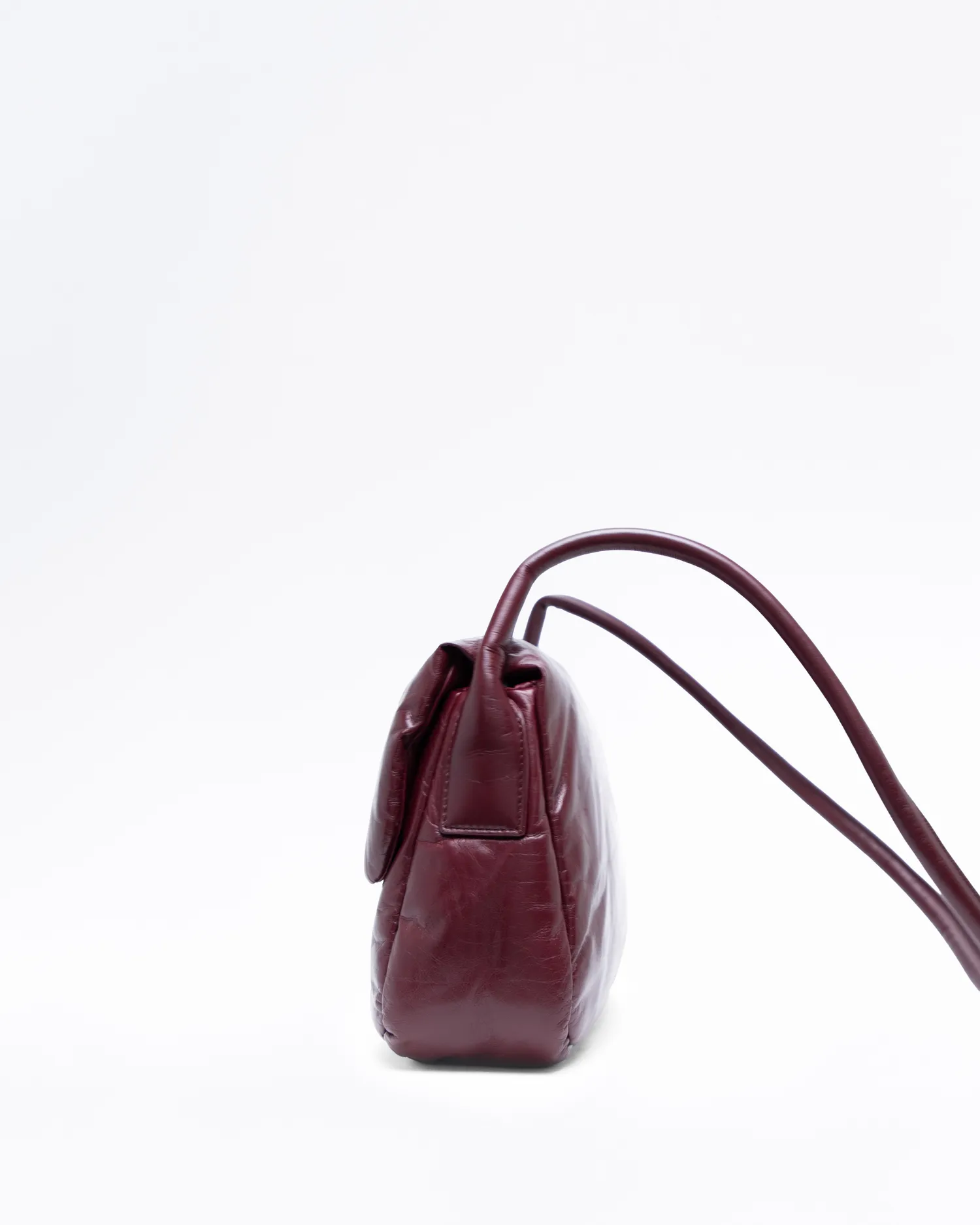 Padded Leather Crossbody Bag