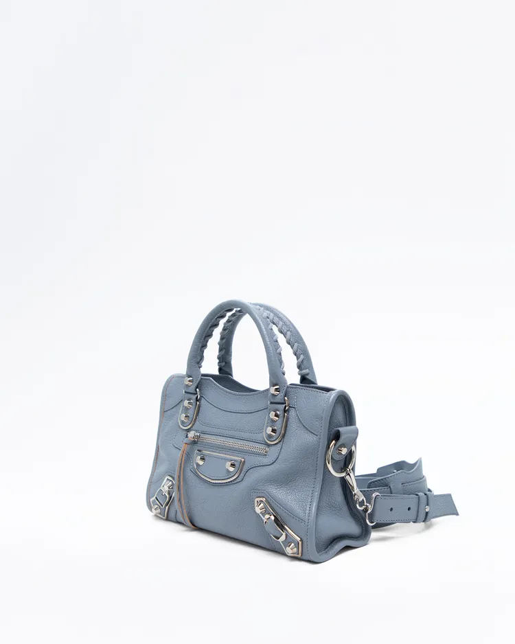 Alternate view angle of Metallic Edge Mini Le City Bag