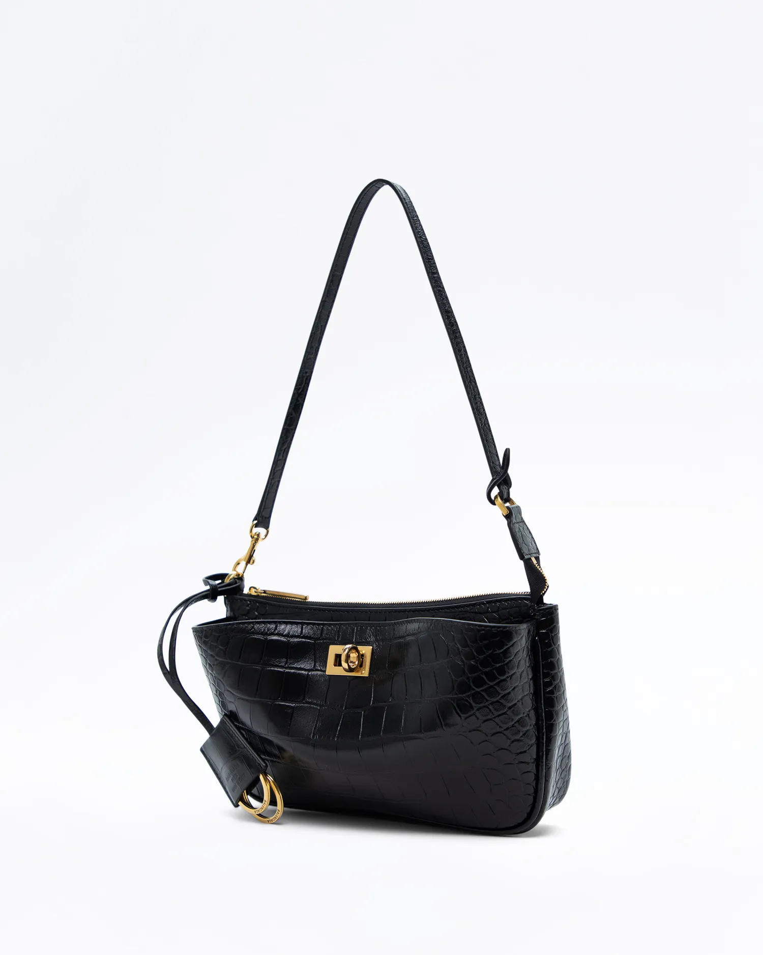 Croc-Embossed Rodeo Sling Pochette