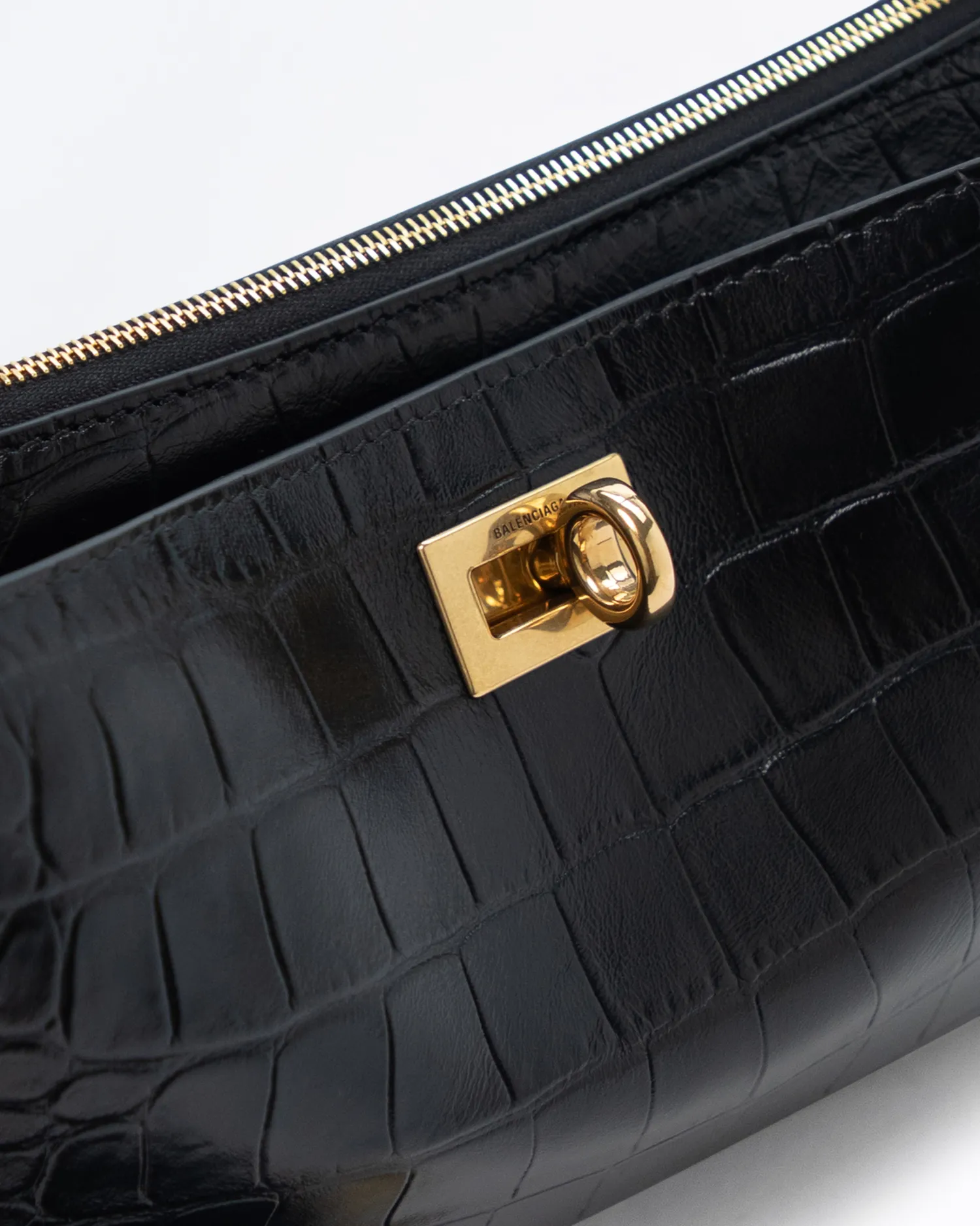 Croc-Embossed Rodeo Sling Pochette