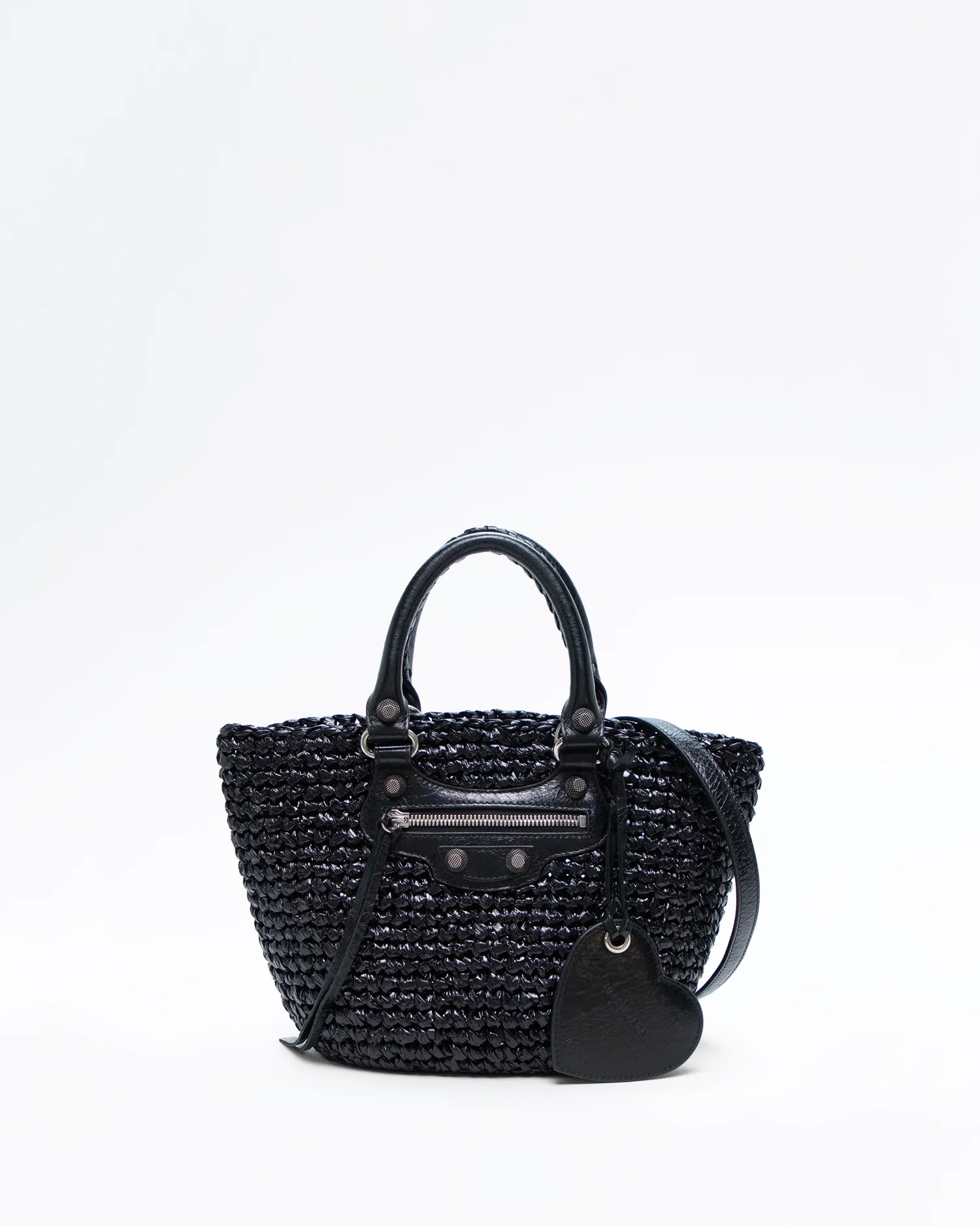 Raffia Le Cagole Small Panier Bag
