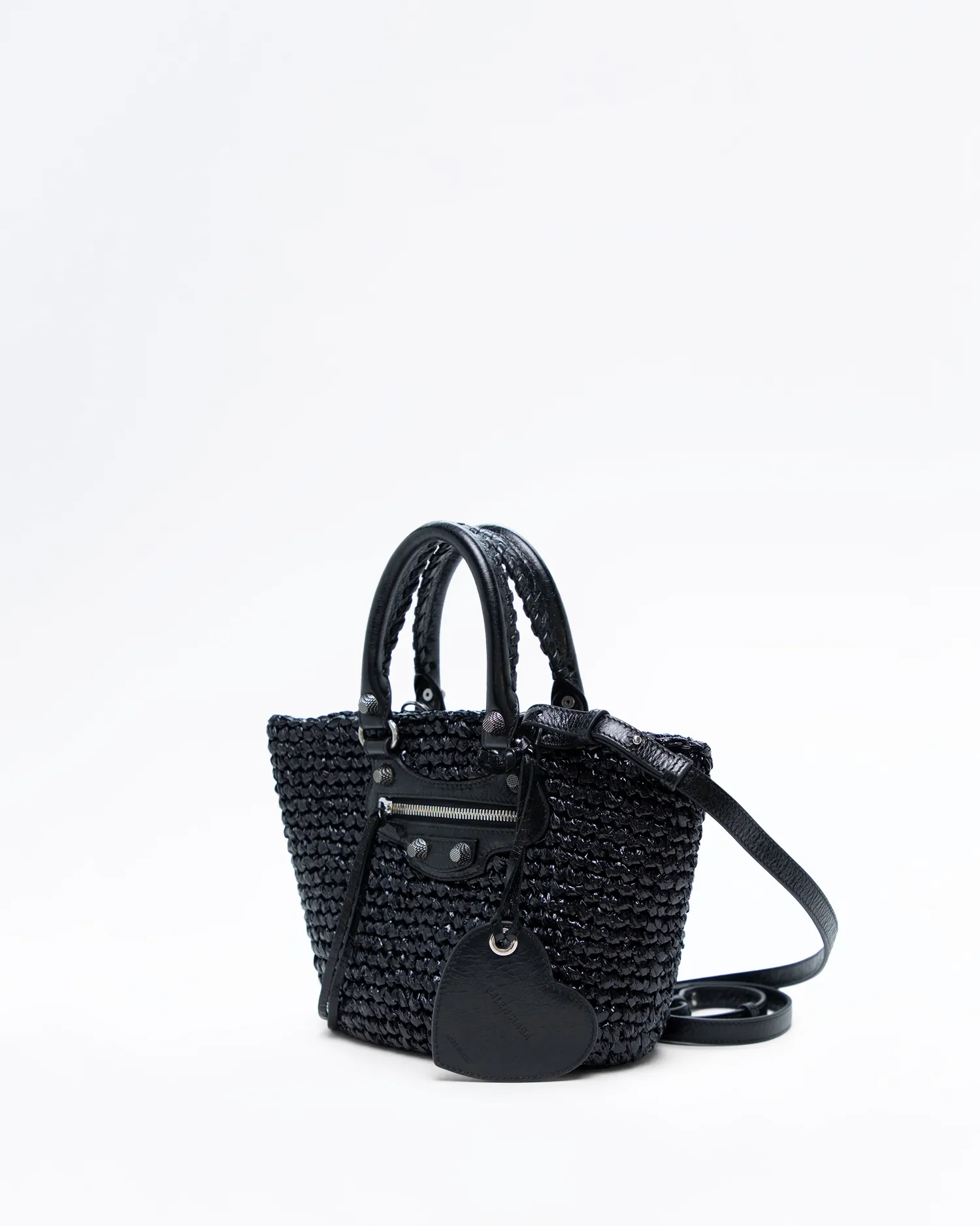 Raffia Le Cagole Small Panier Bag