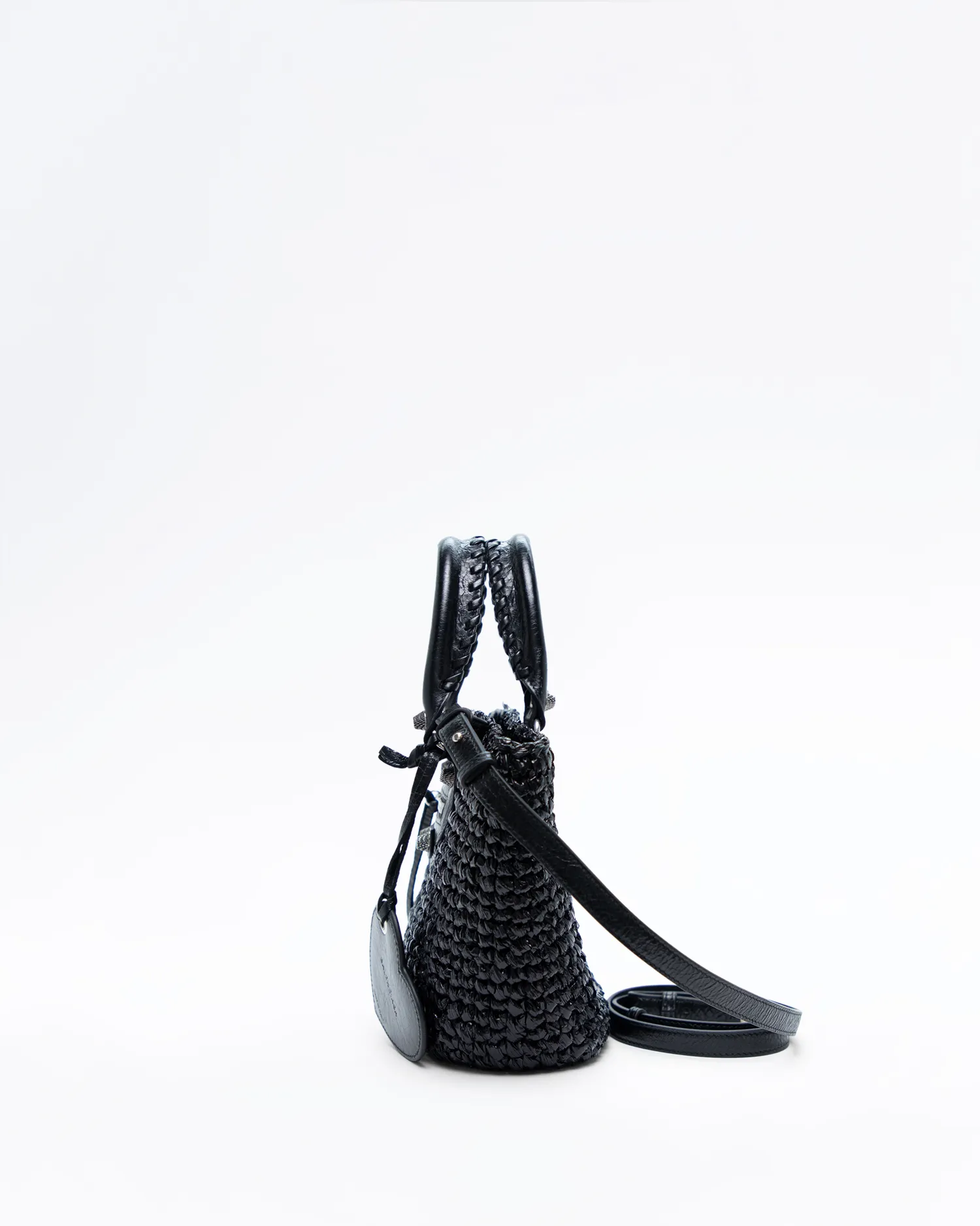 Raffia Le Cagole Small Panier Bag