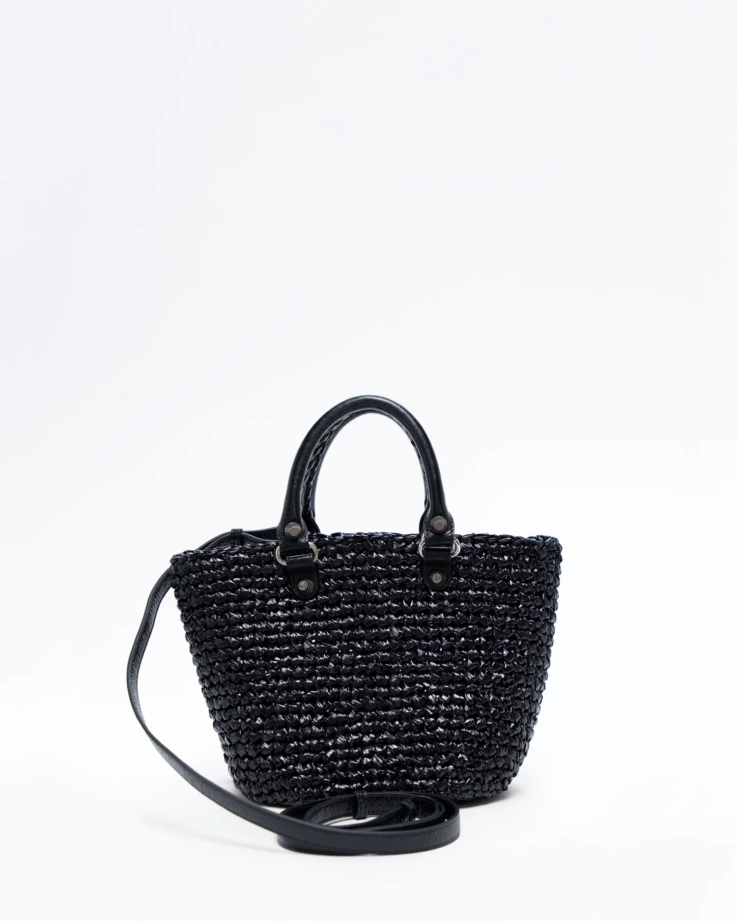 Raffia Le Cagole Small Panier Bag