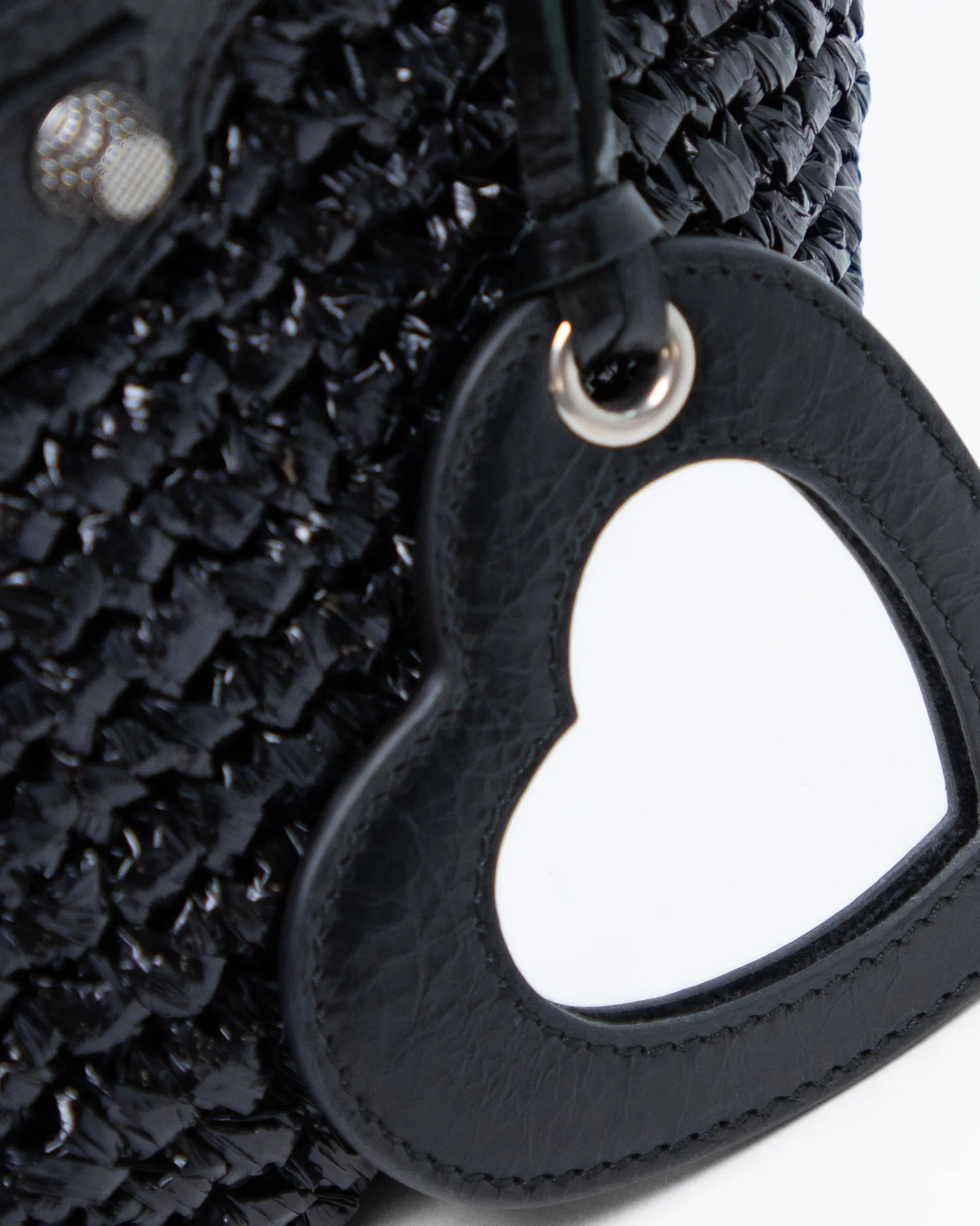 Raffia Le Cagole Small Panier Bag