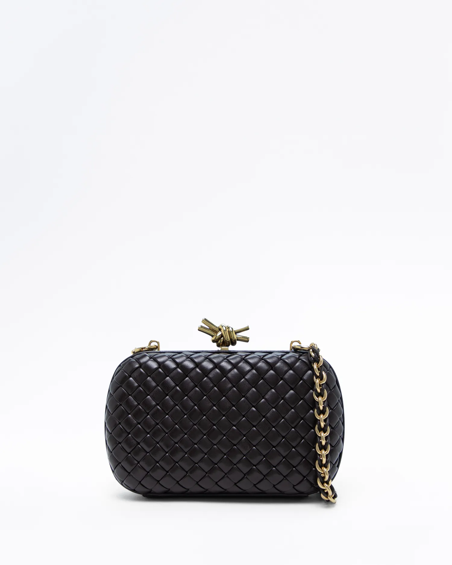 Knot Minaudiere Chain Clutch