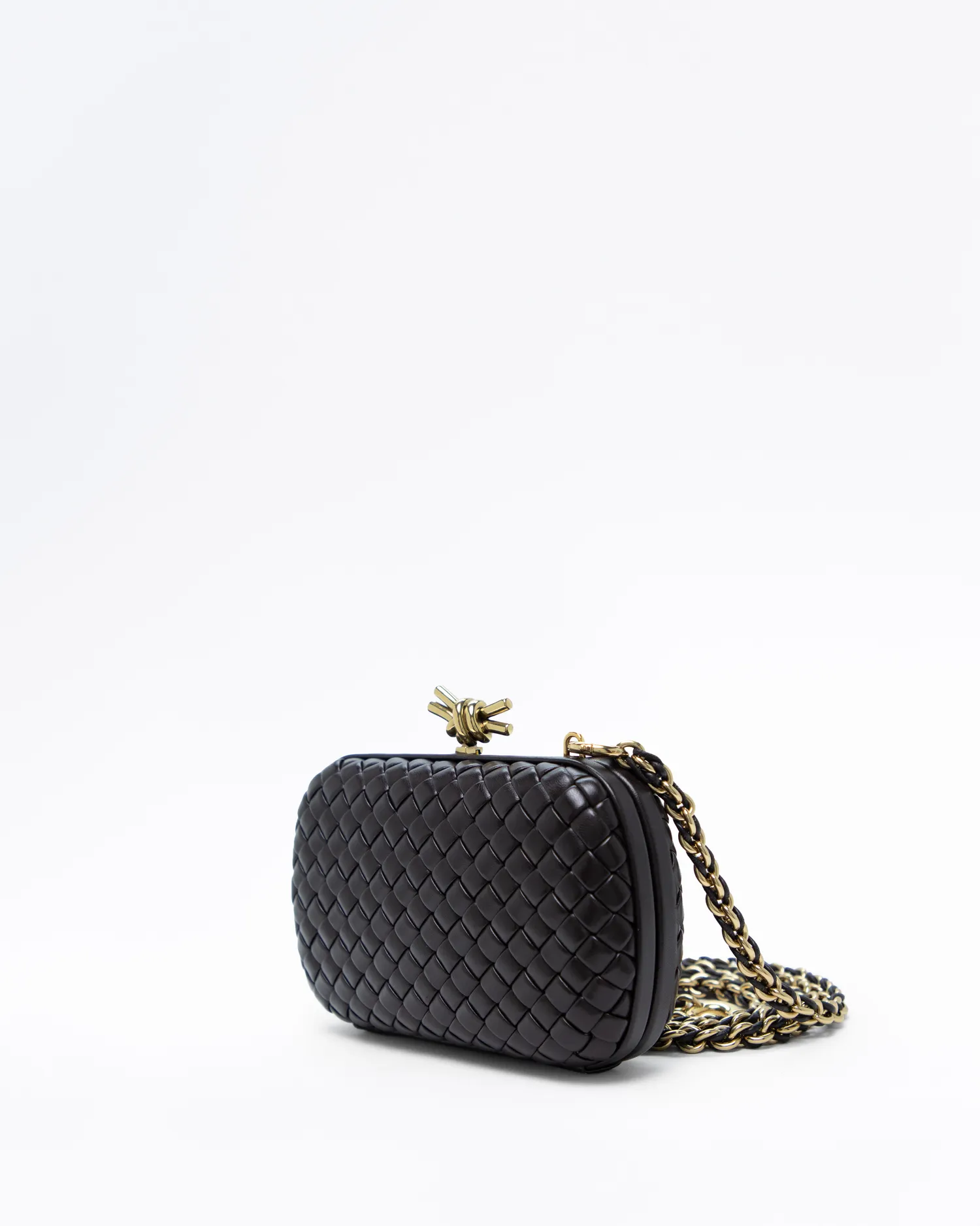 Knot Minaudiere Chain Clutch