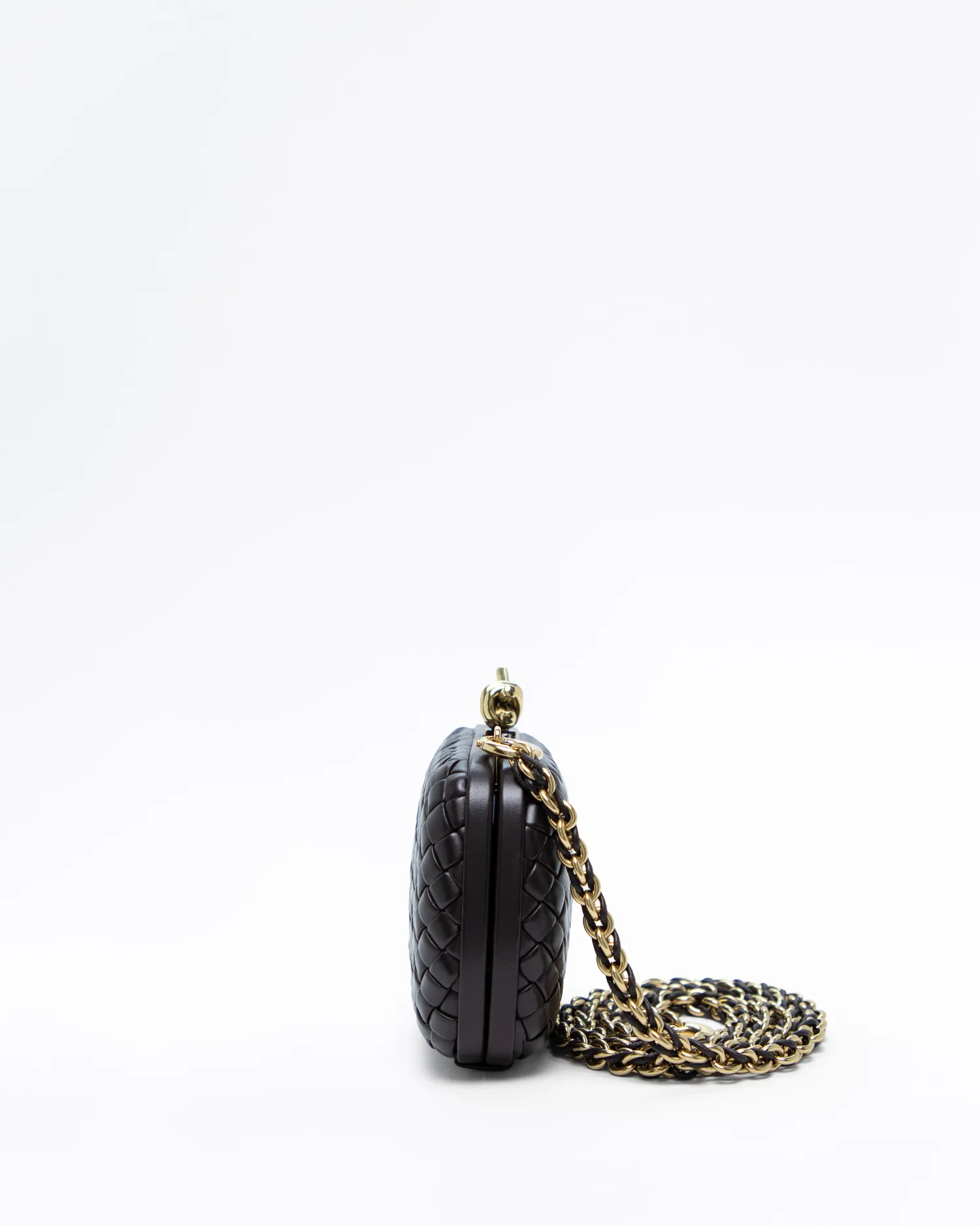 Knot Minaudiere Chain Clutch