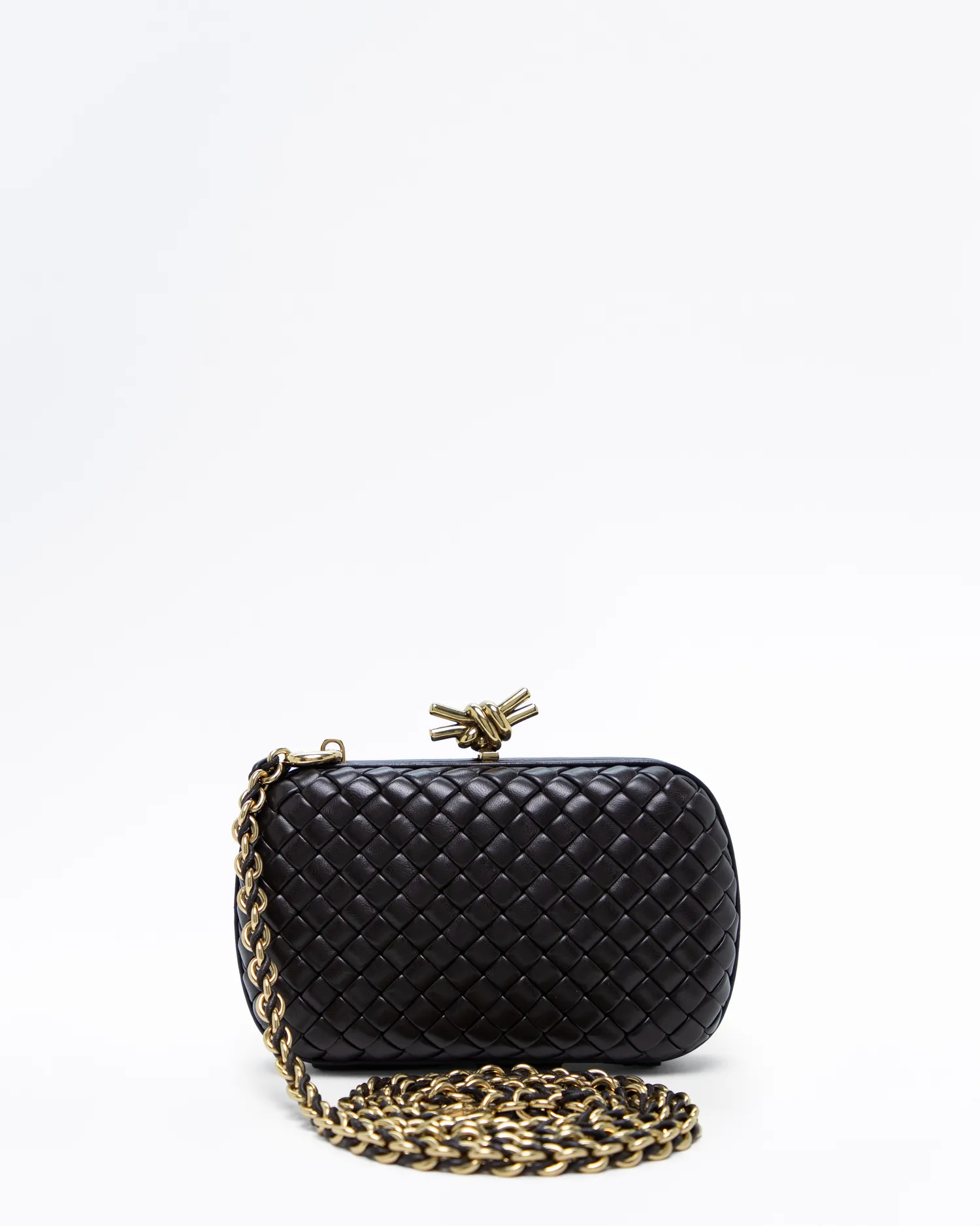 Knot Minaudiere Chain Clutch