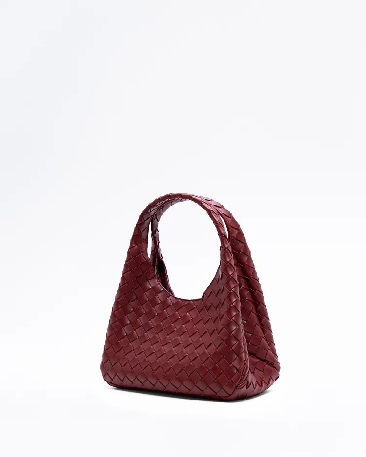 Alternate view angle of Woven Small Campana Bag
