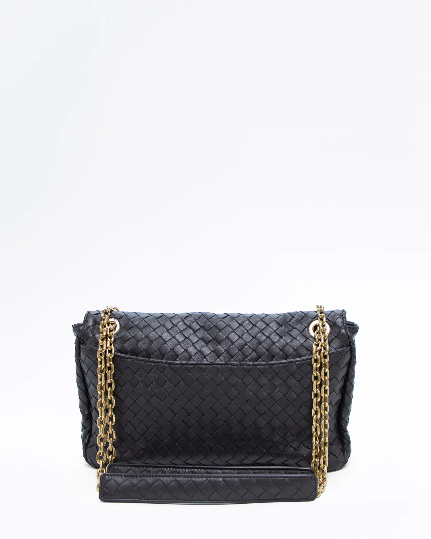 Woven Medium Madison Shoulder Bag