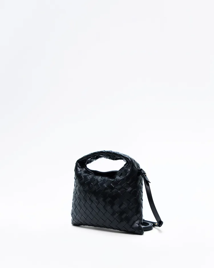 Alternate view angle of Woven Mini Hop Bag