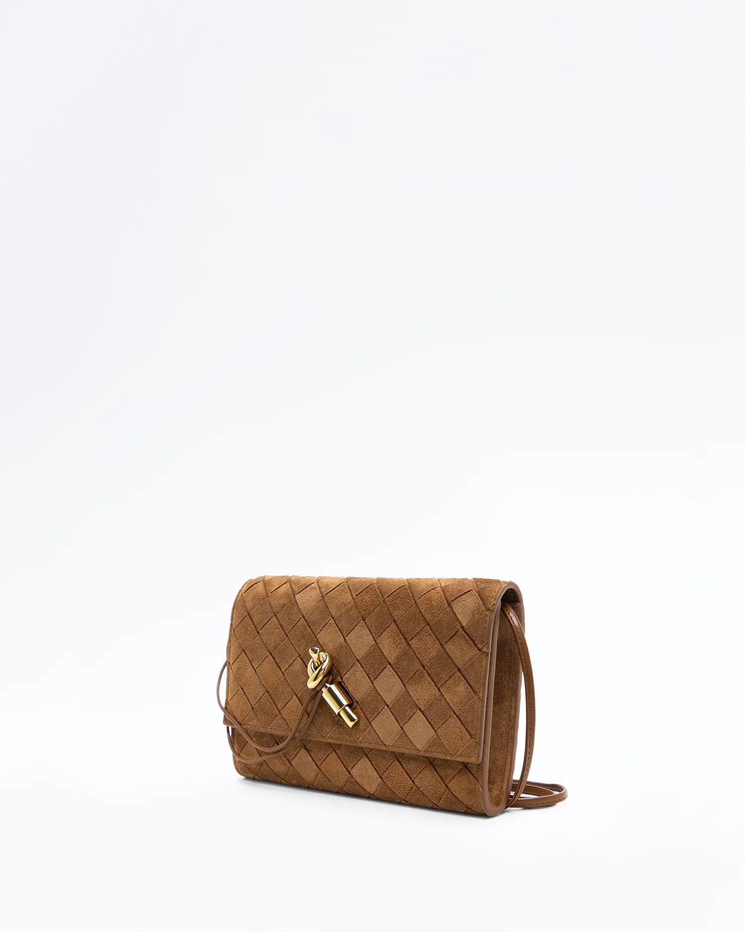Suede Andiamo Pouch on Strap