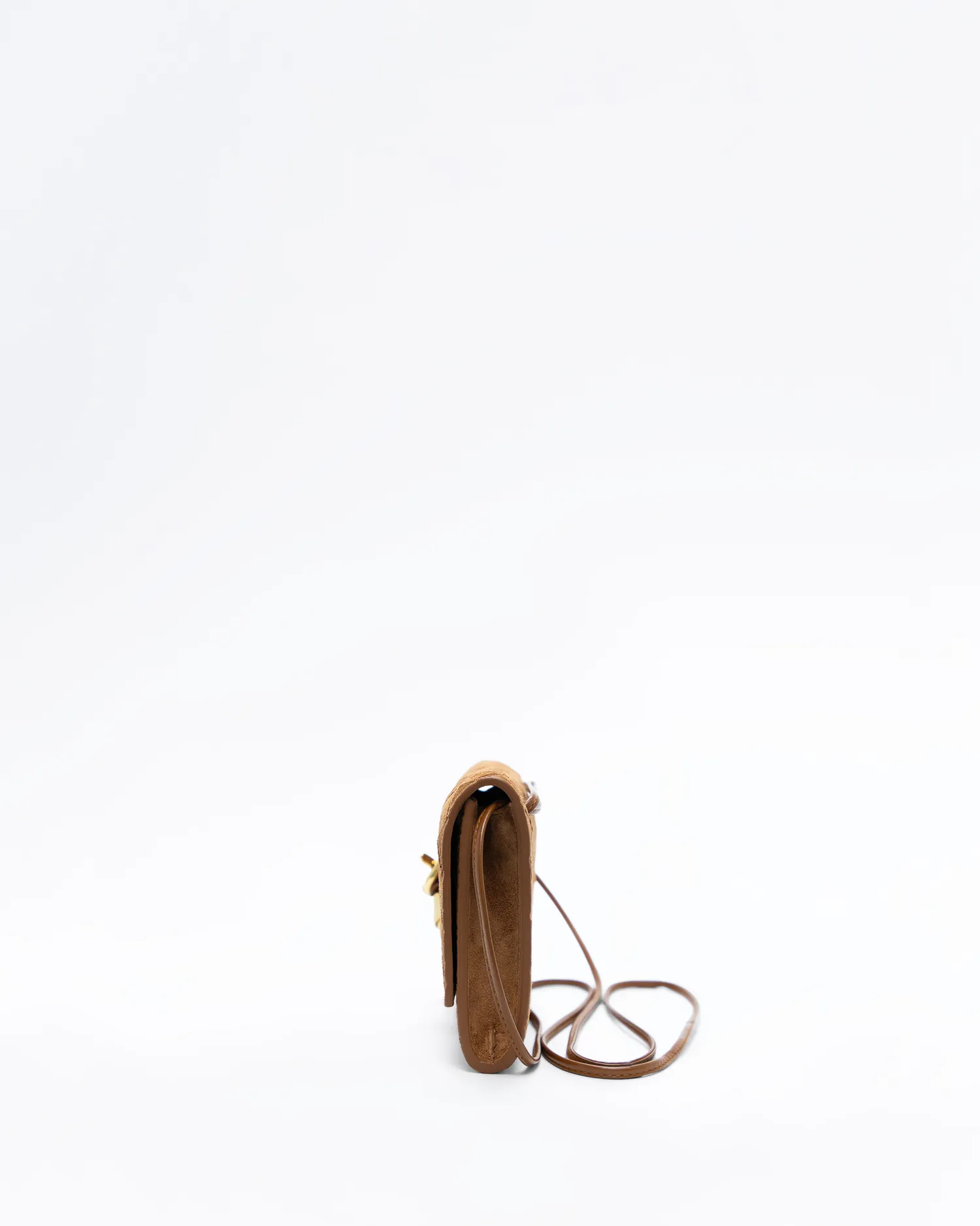 Suede Andiamo Pouch on Strap