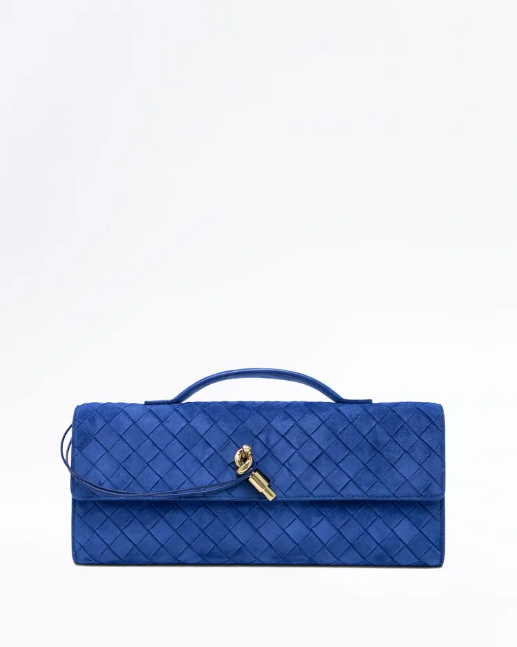Suede Andiamo Clutch