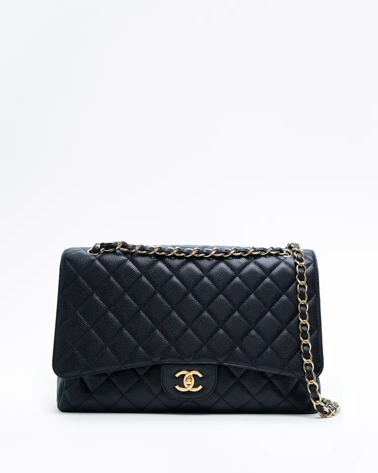 Caviar Quilted Maxi Classic Flap Bag