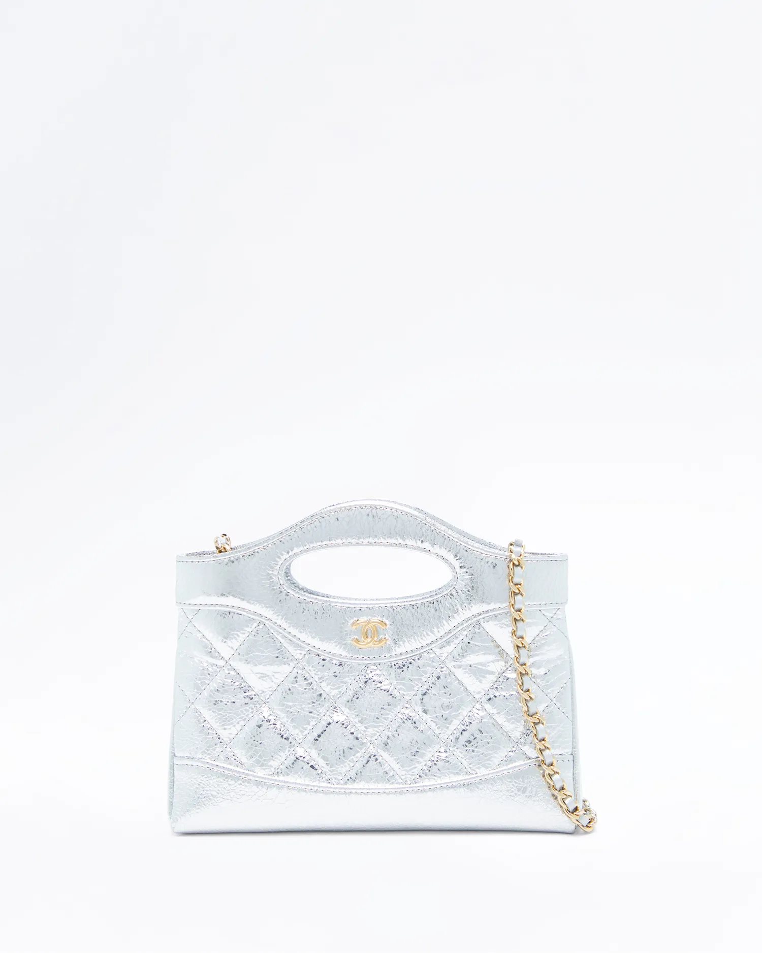 Metallic Chanel 31 Nano Shopping Bag