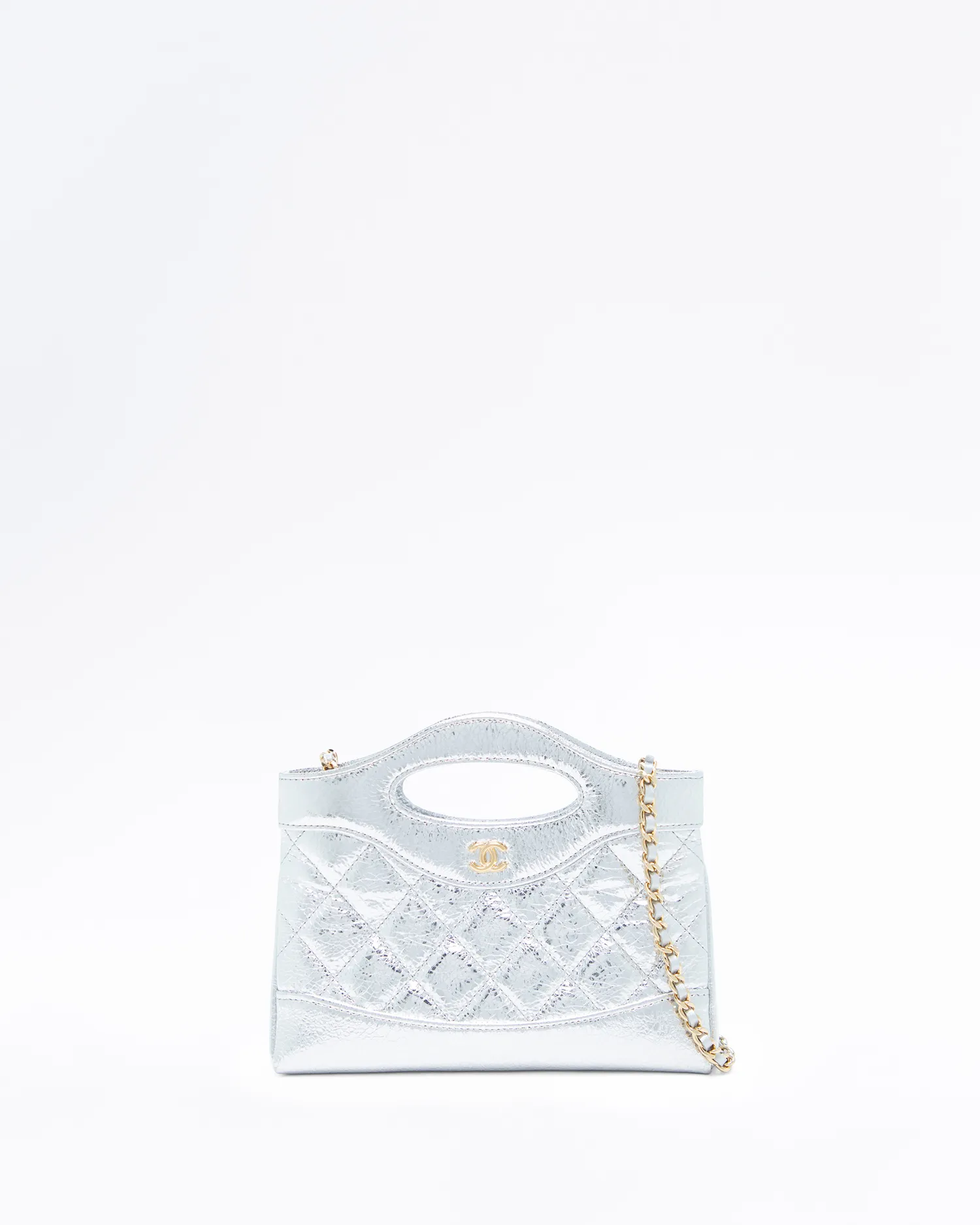 Metallic Chanel 31 Nano Shopping Bag