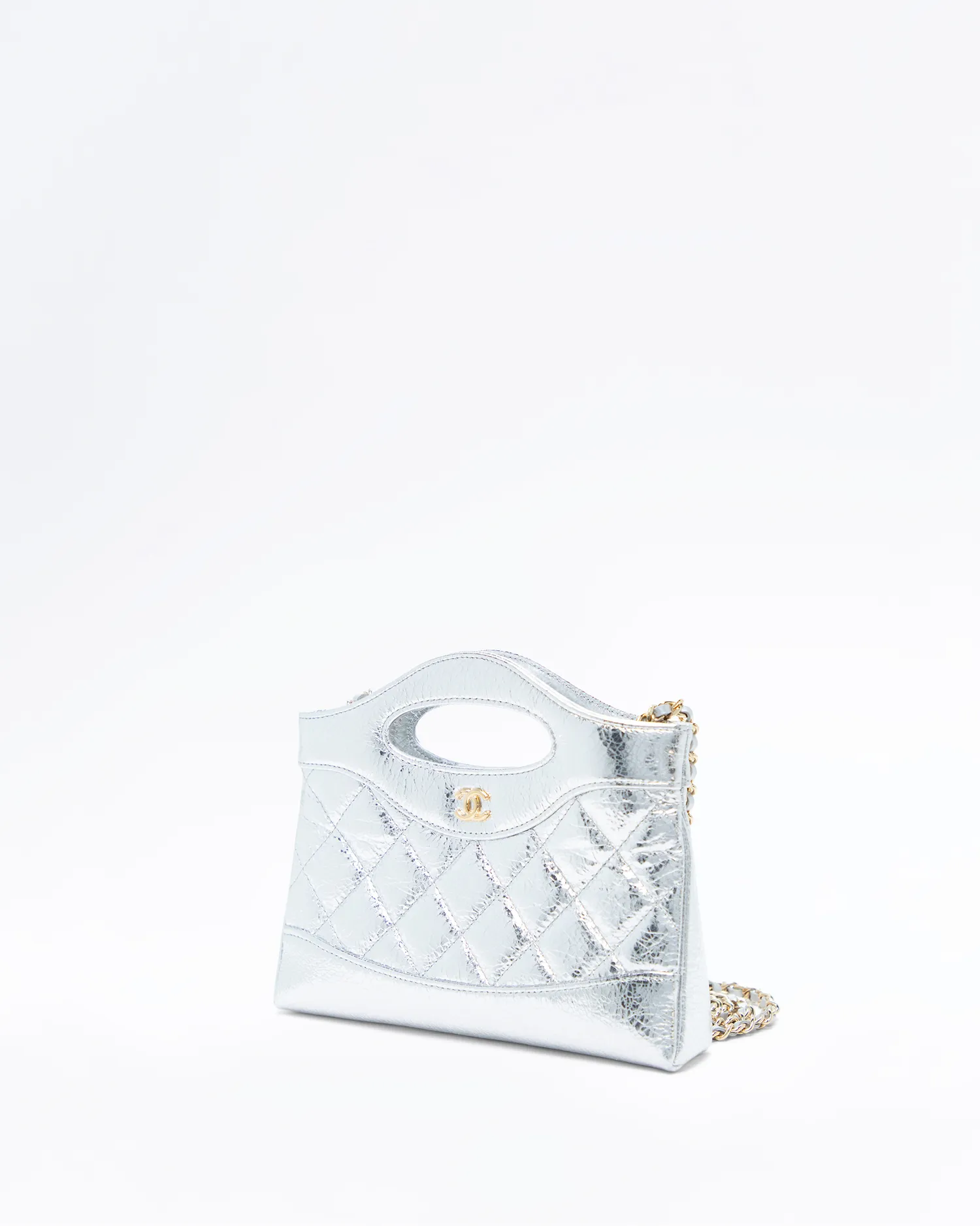 Metallic Chanel 31 Nano Shopping Bag