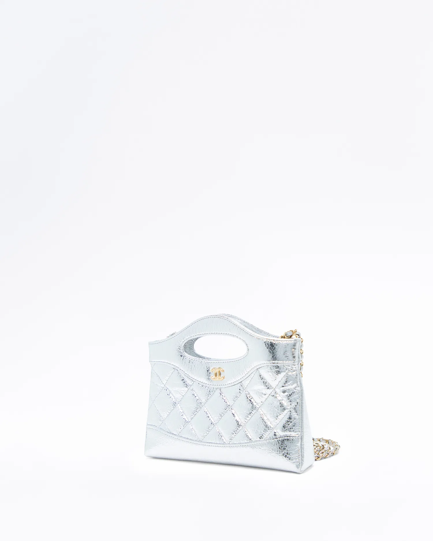 Metallic Chanel 31 Nano Shopping Bag