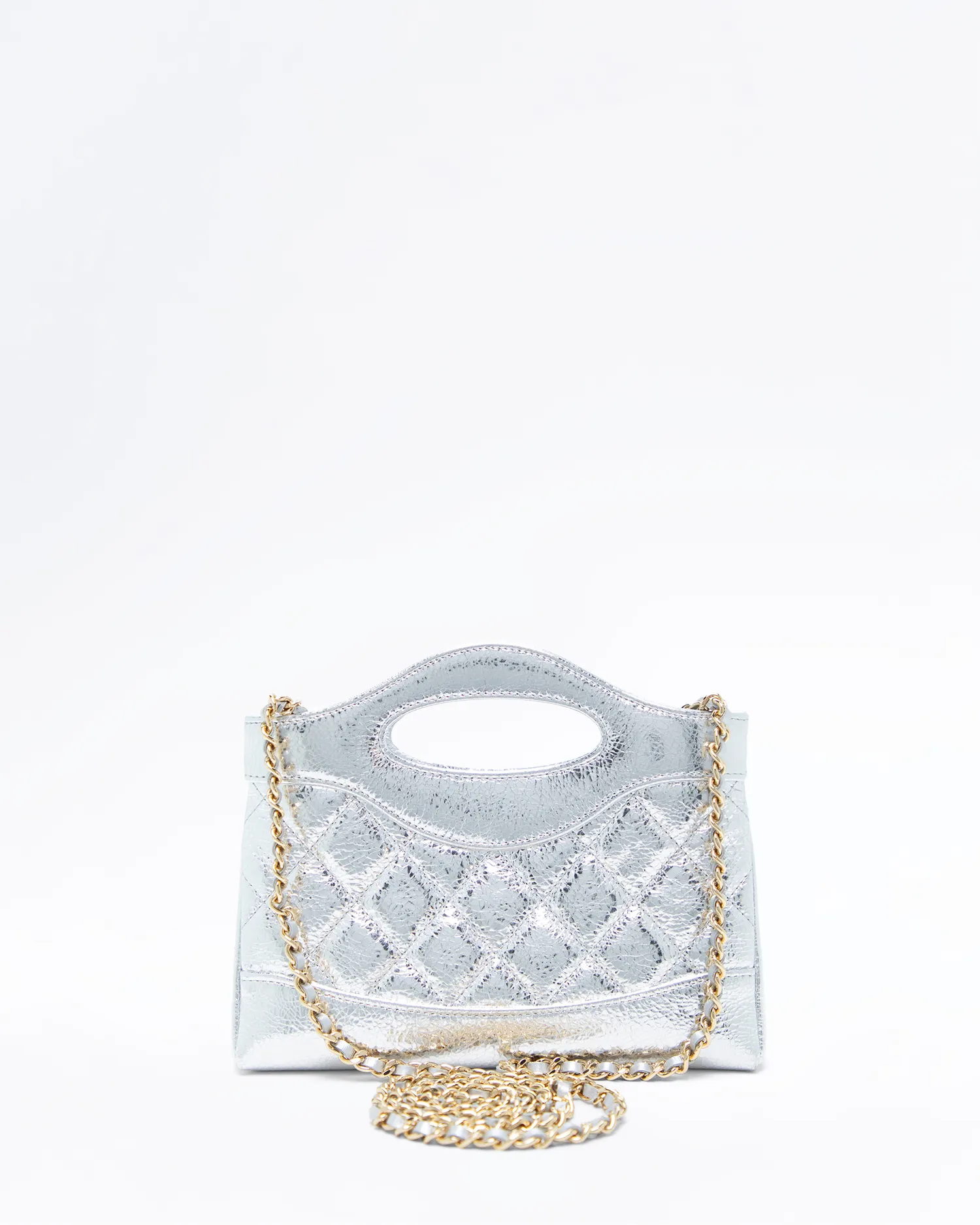 Metallic Chanel 31 Nano Shopping Bag