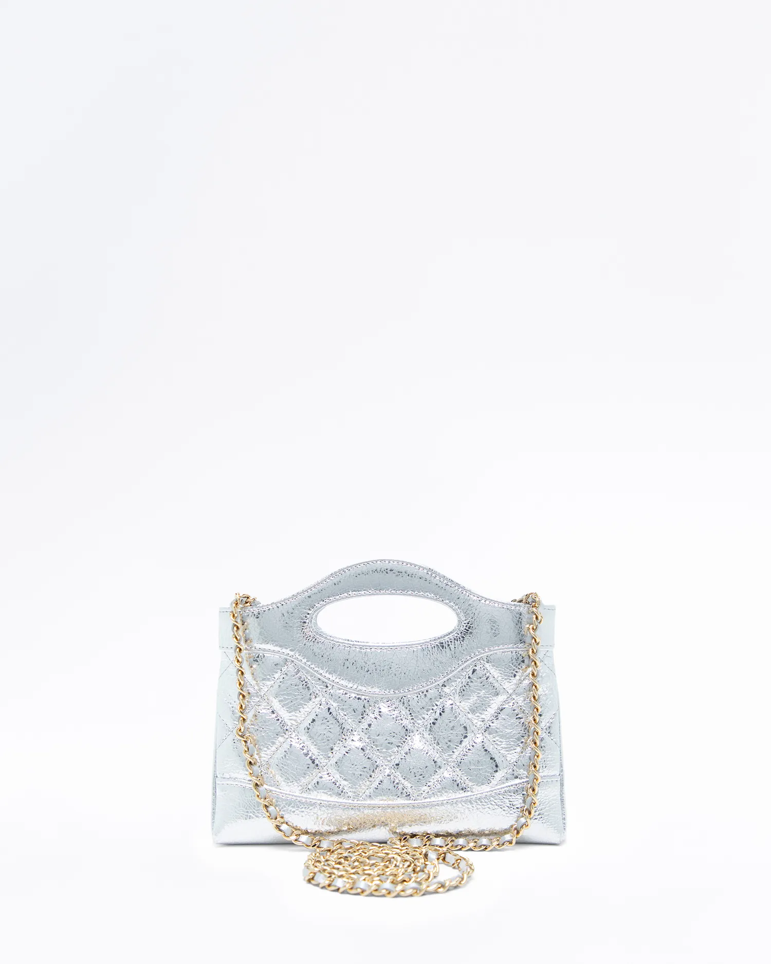 Metallic Chanel 31 Nano Shopping Bag