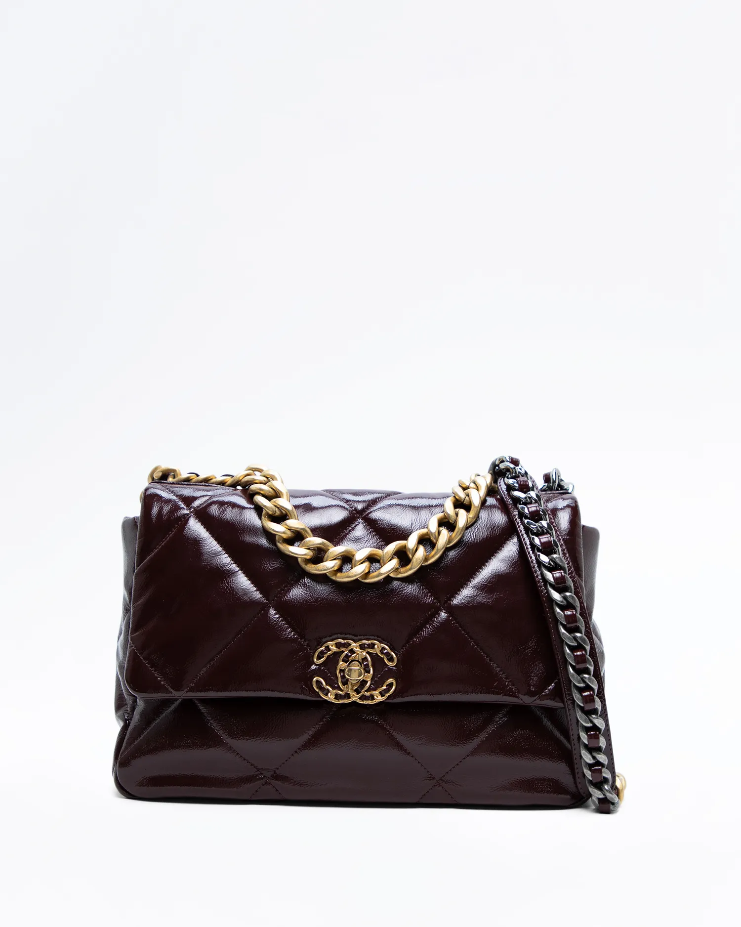 Glazed Chanel 19 Large Flap Bag
