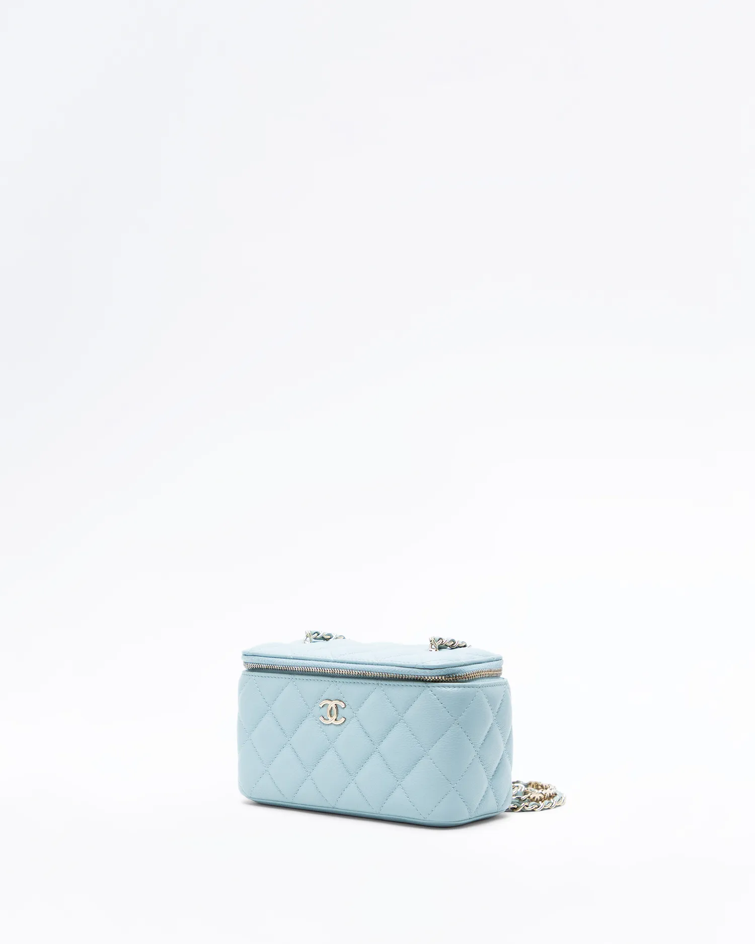 Caviar Quilted CC Chain Vanity with Chain