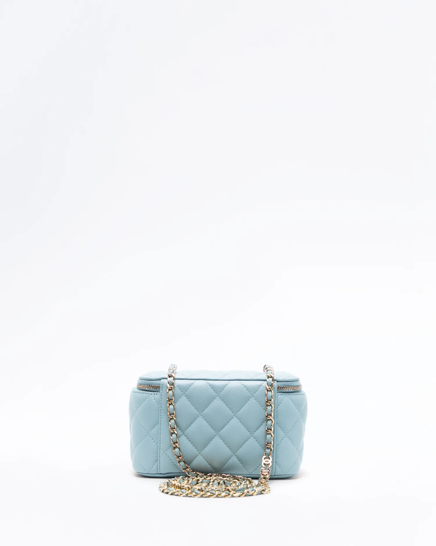 Caviar Quilted CC Chain Vanity with Chain