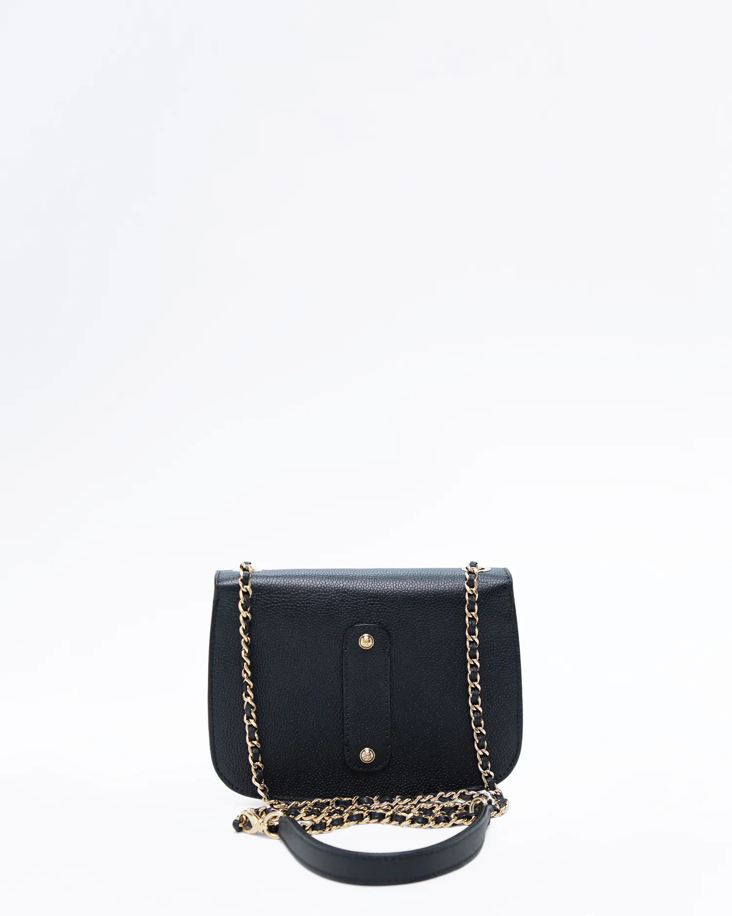 Caviar Curved Messenger Small Flap Bag