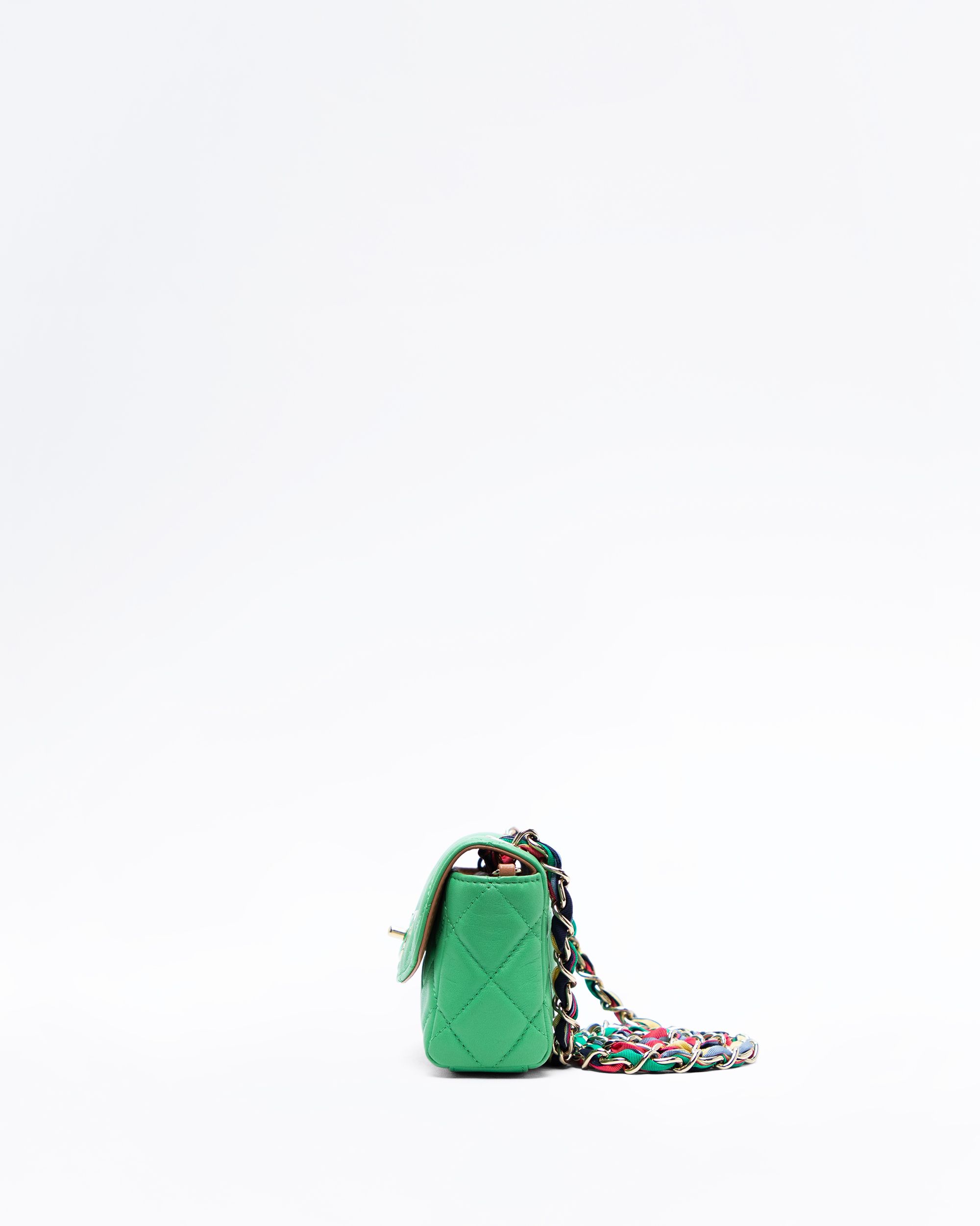 Chanel Lambskin Ribbon Chain Mini Flap Bag | Vivrelle