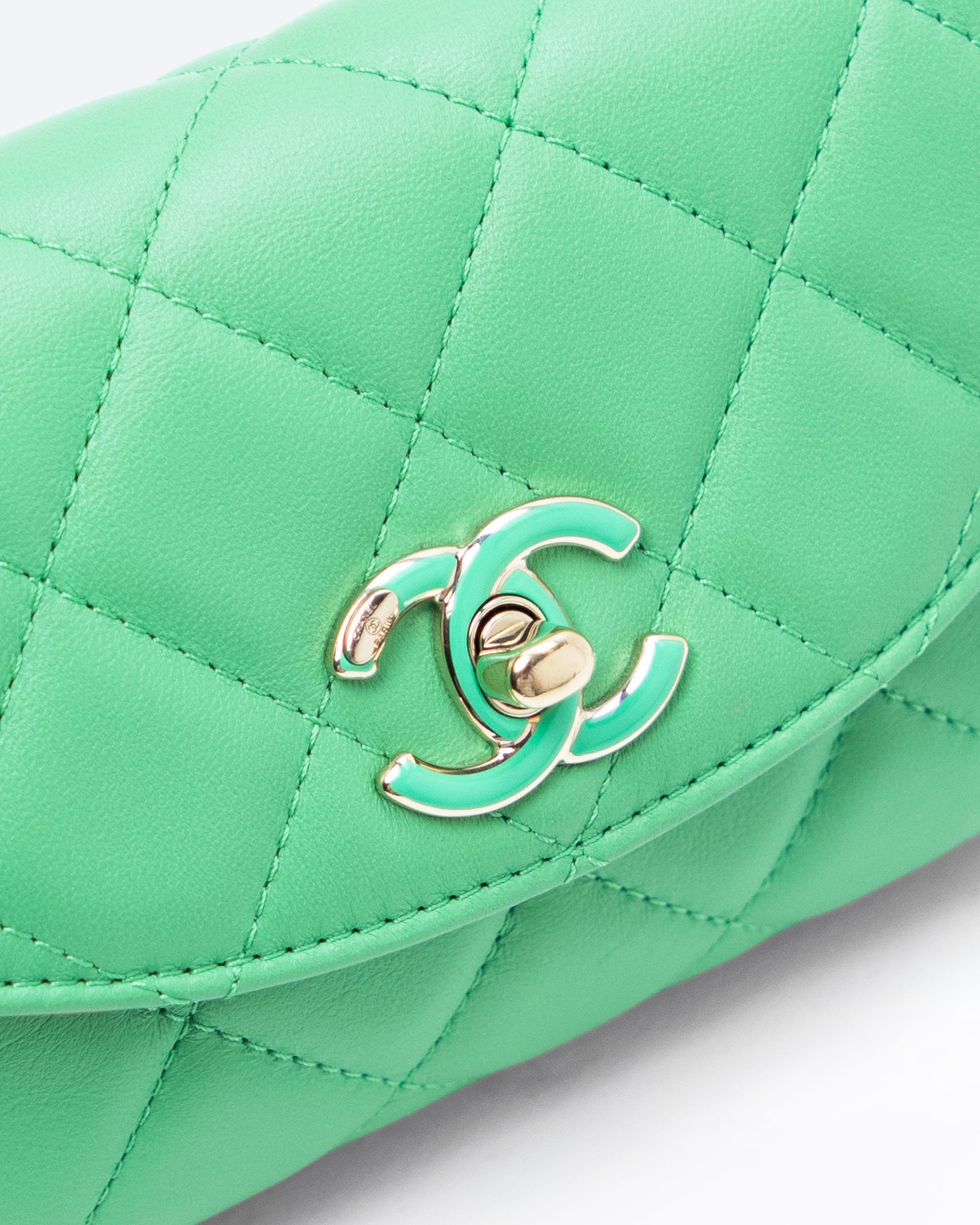 Chanel Lambskin Ribbon Chain Mini Flap Bag | Vivrelle