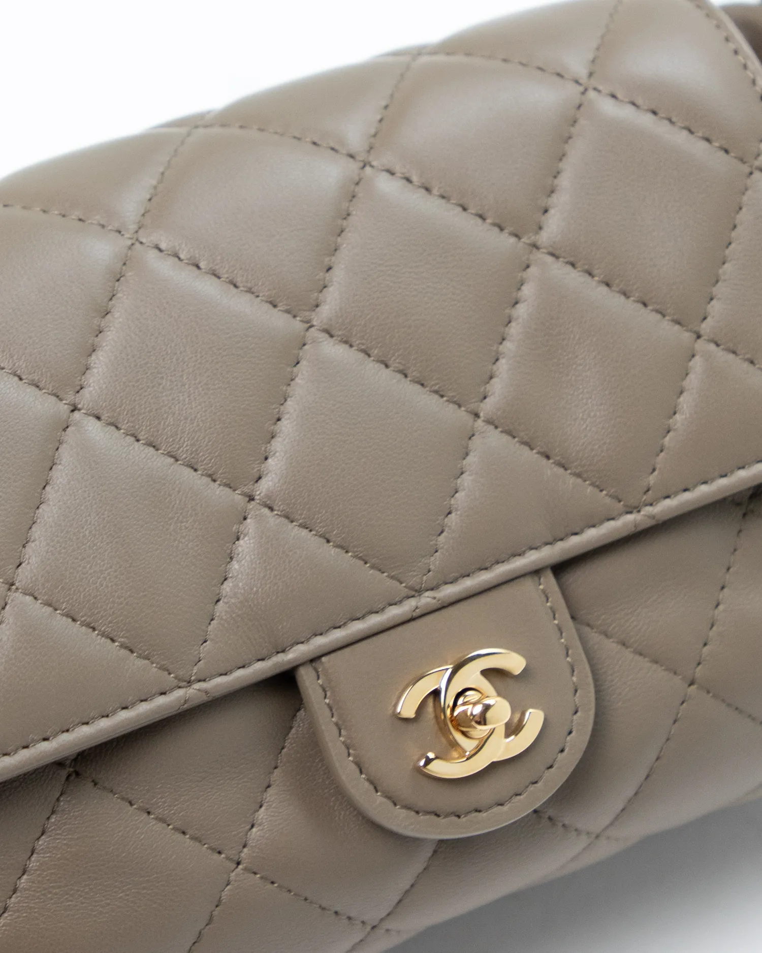 Lambskin Drawstring Clutch with Strap