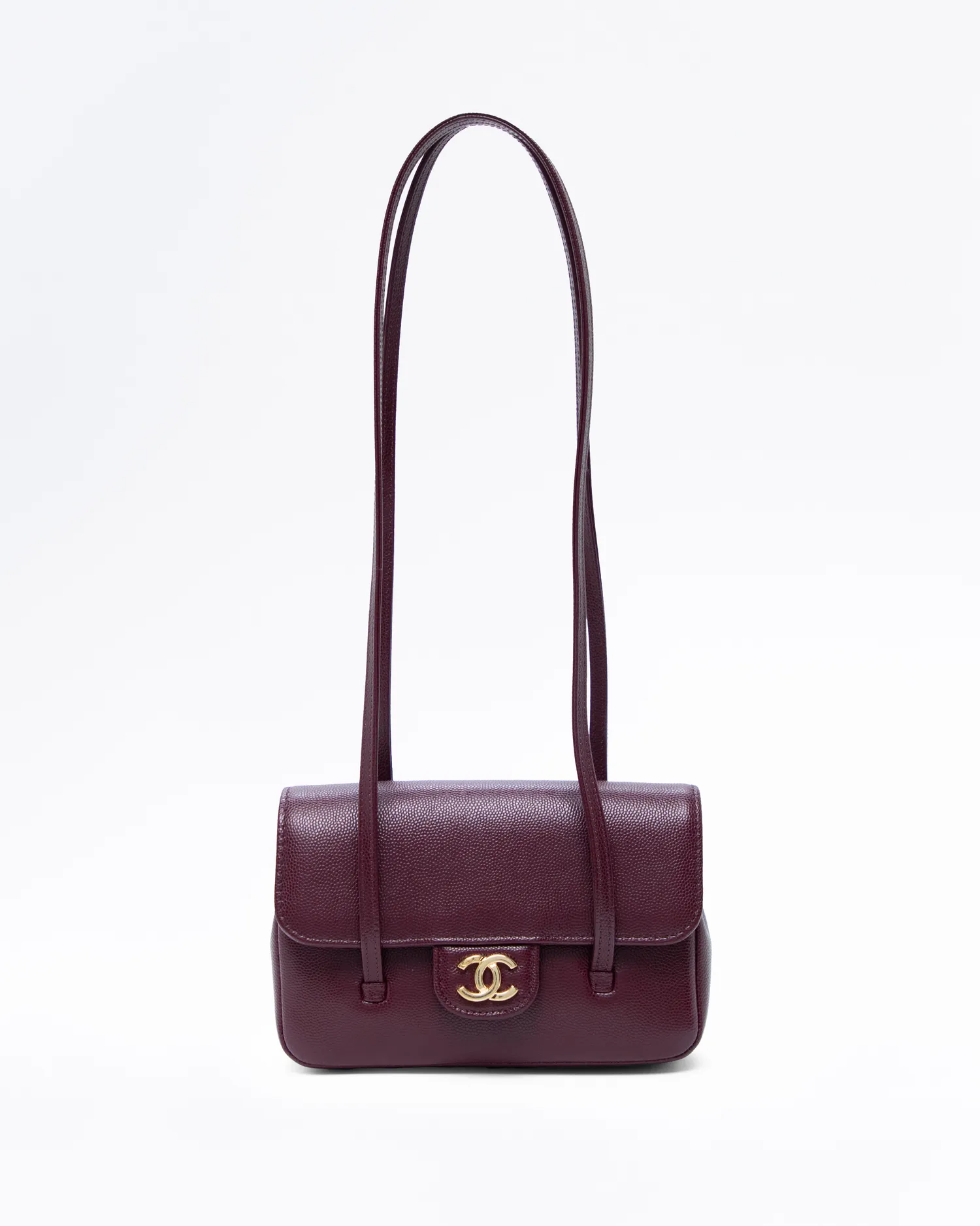 Caviar Preppy Coco Clutch with Strap