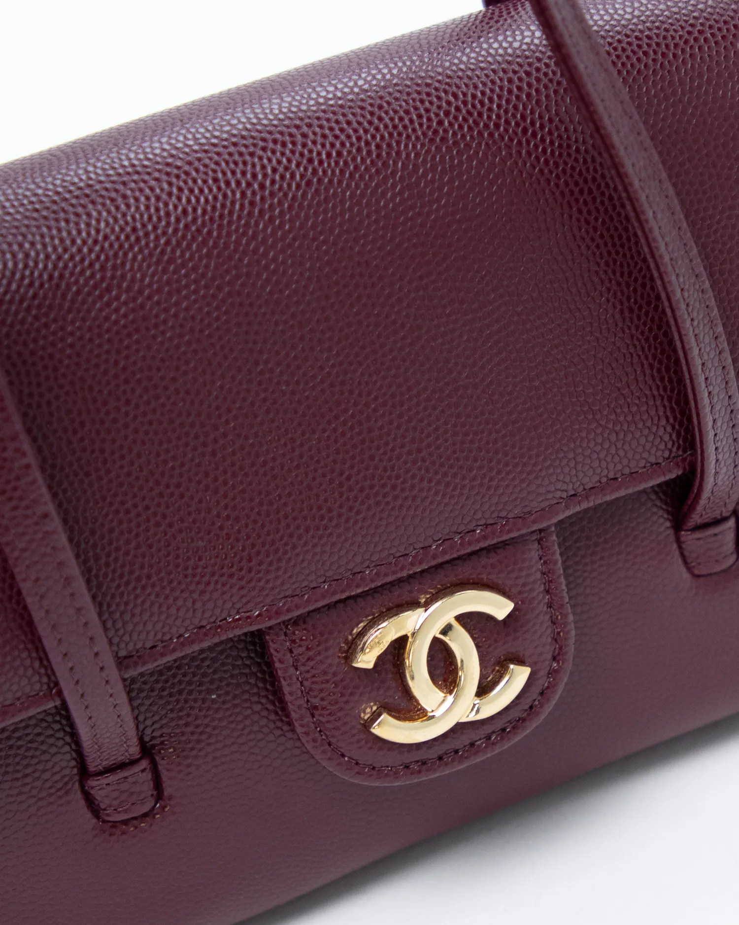 Caviar Preppy Coco Clutch with Strap