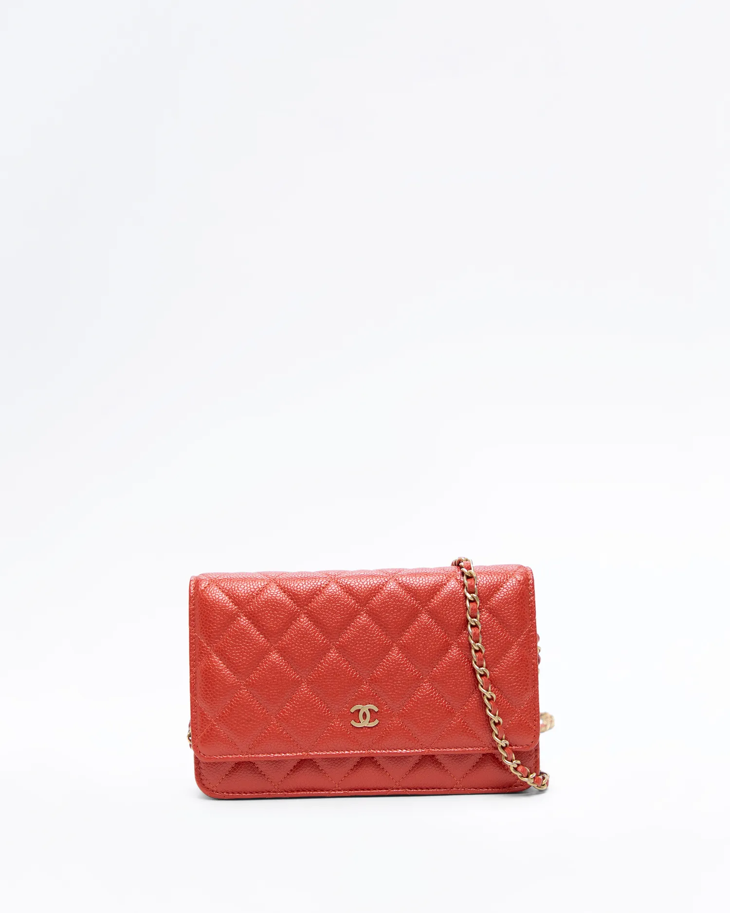 Iridescent Caviar Wallet on a Chain