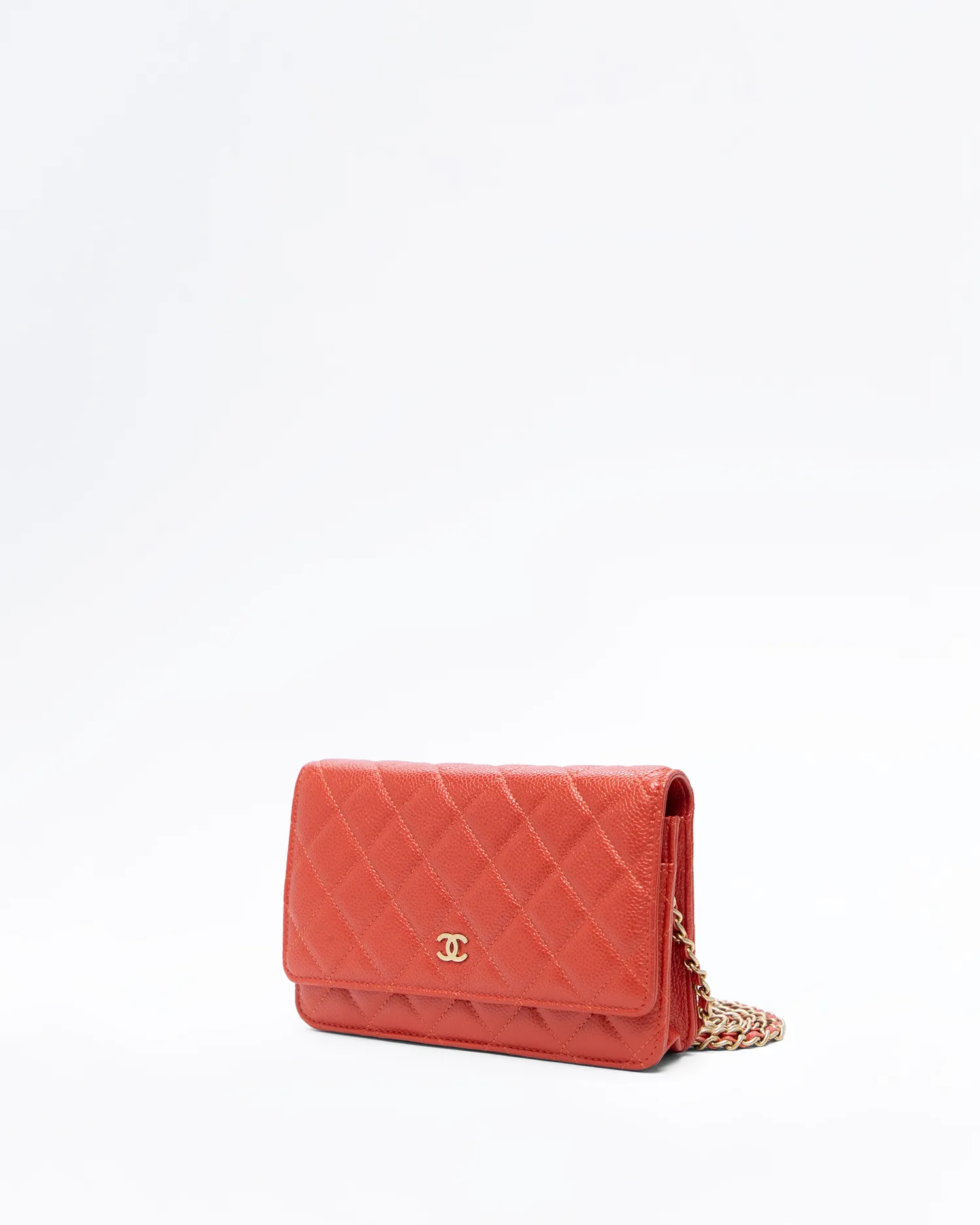 Iridescent Caviar Wallet on a Chain