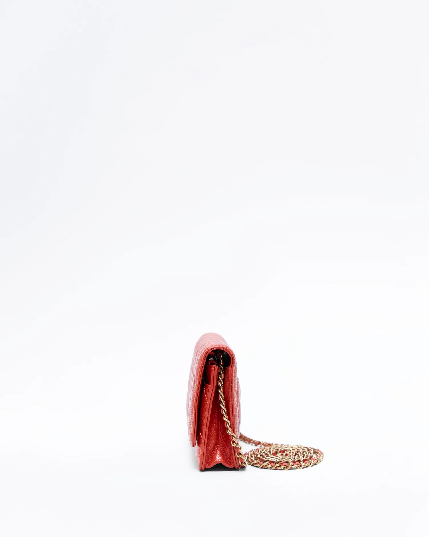 Iridescent Caviar Wallet on a Chain