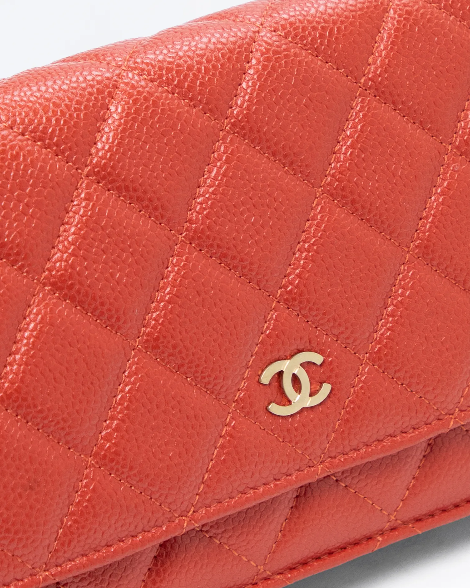 Iridescent Caviar Wallet on a Chain