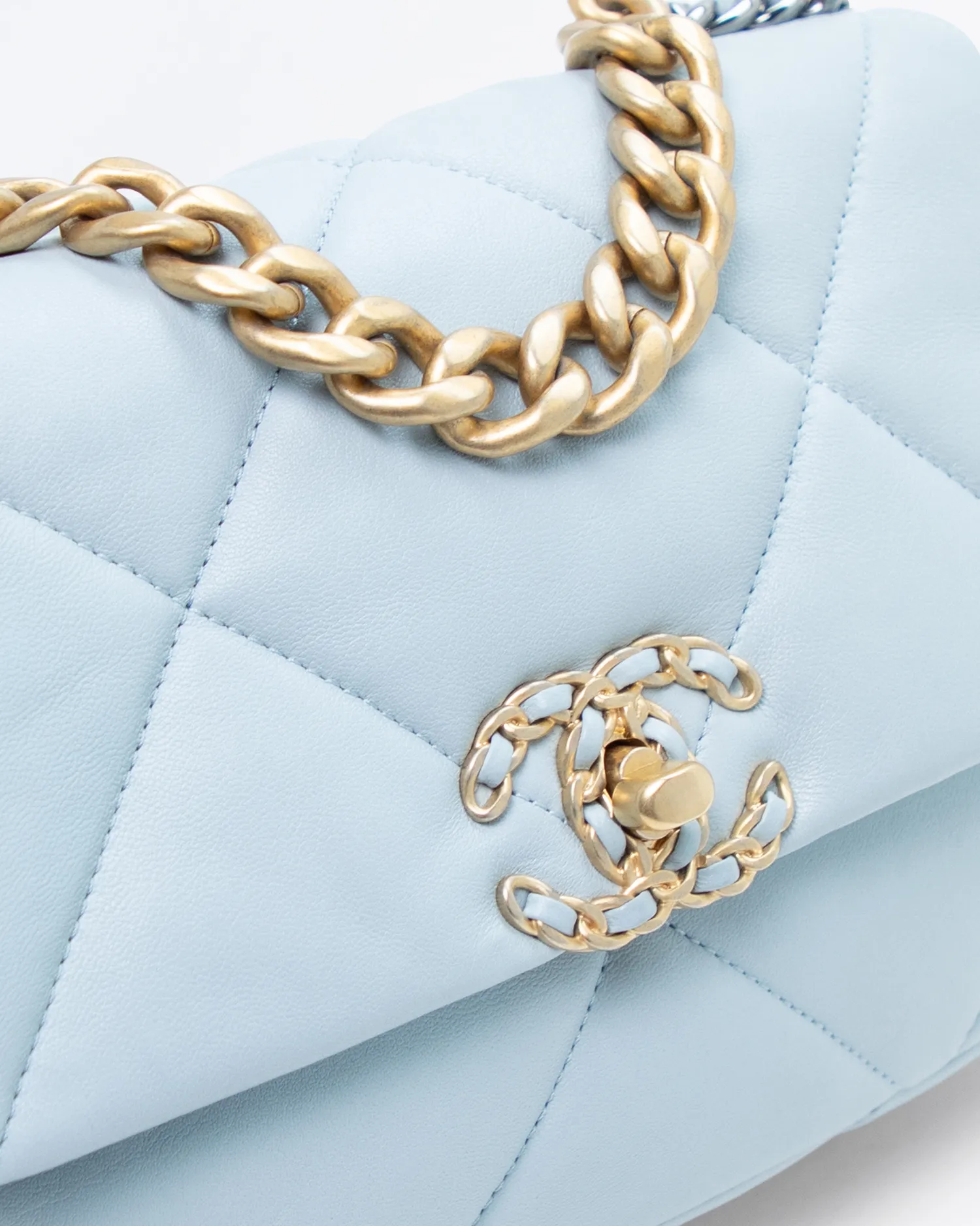 Lambskin Chanel 19 Flap Bag