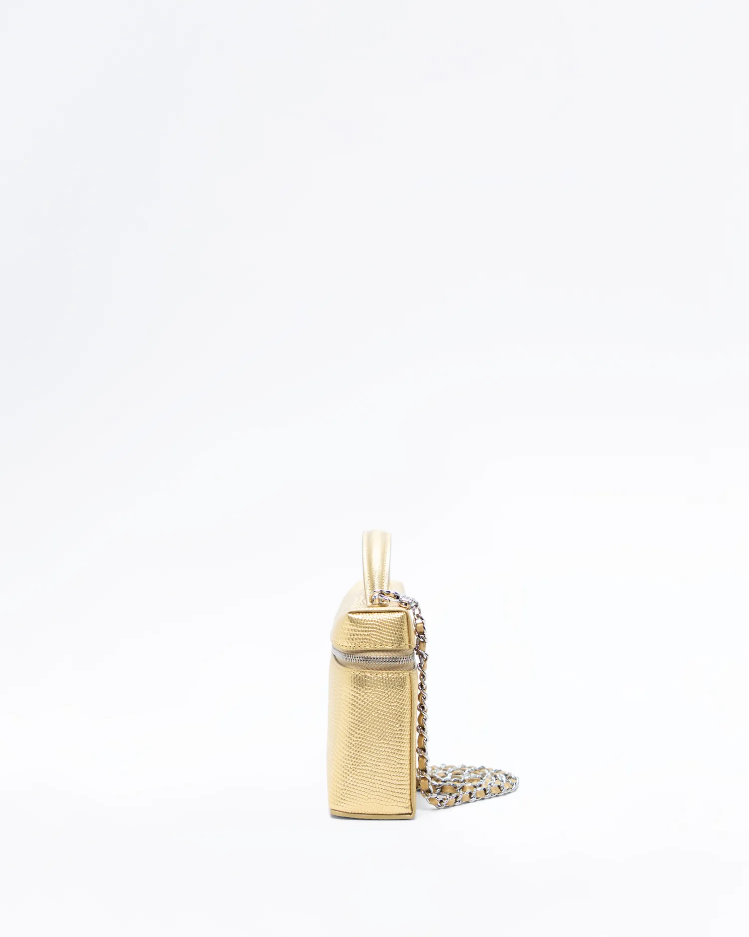 Lizard-Embossed Vanity with Chain