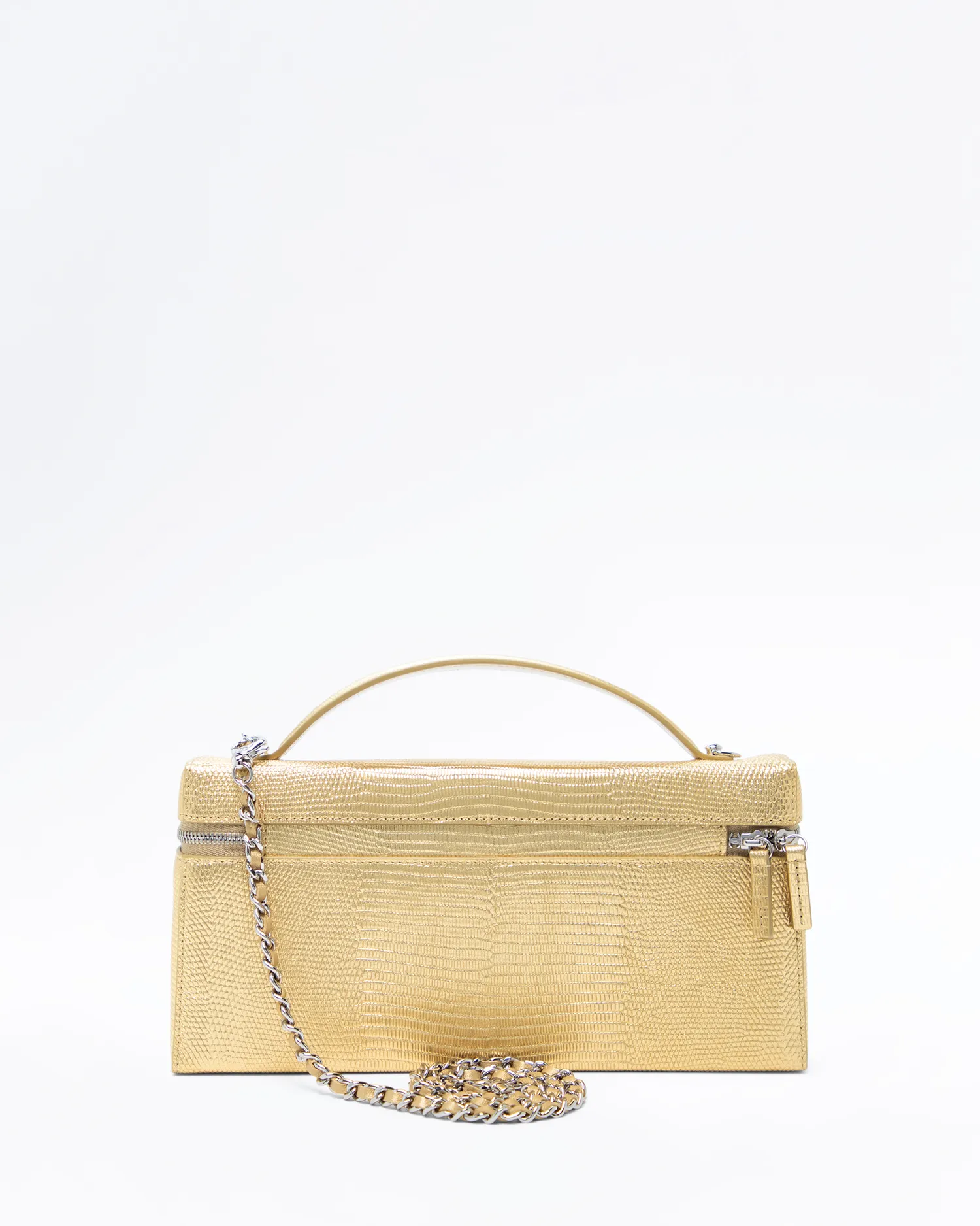Lizard-Embossed Vanity with Chain
