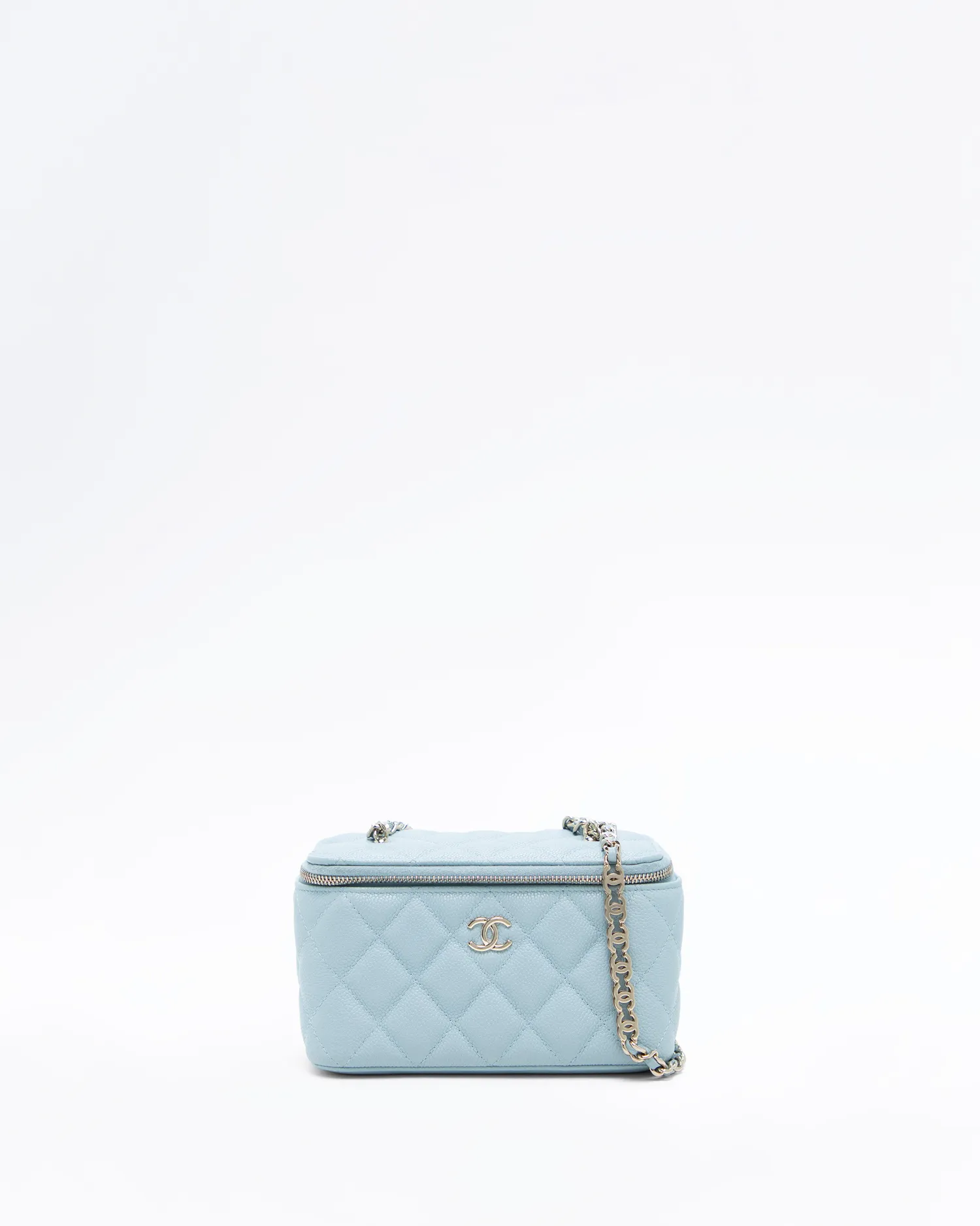 Caviar Quilted CC Chain Vanity with Chain