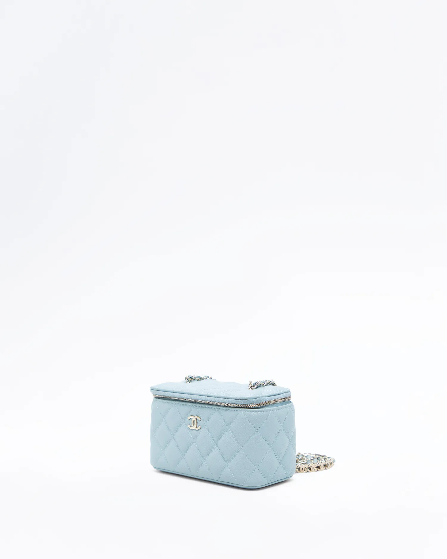 Caviar Quilted CC Chain Vanity with Chain