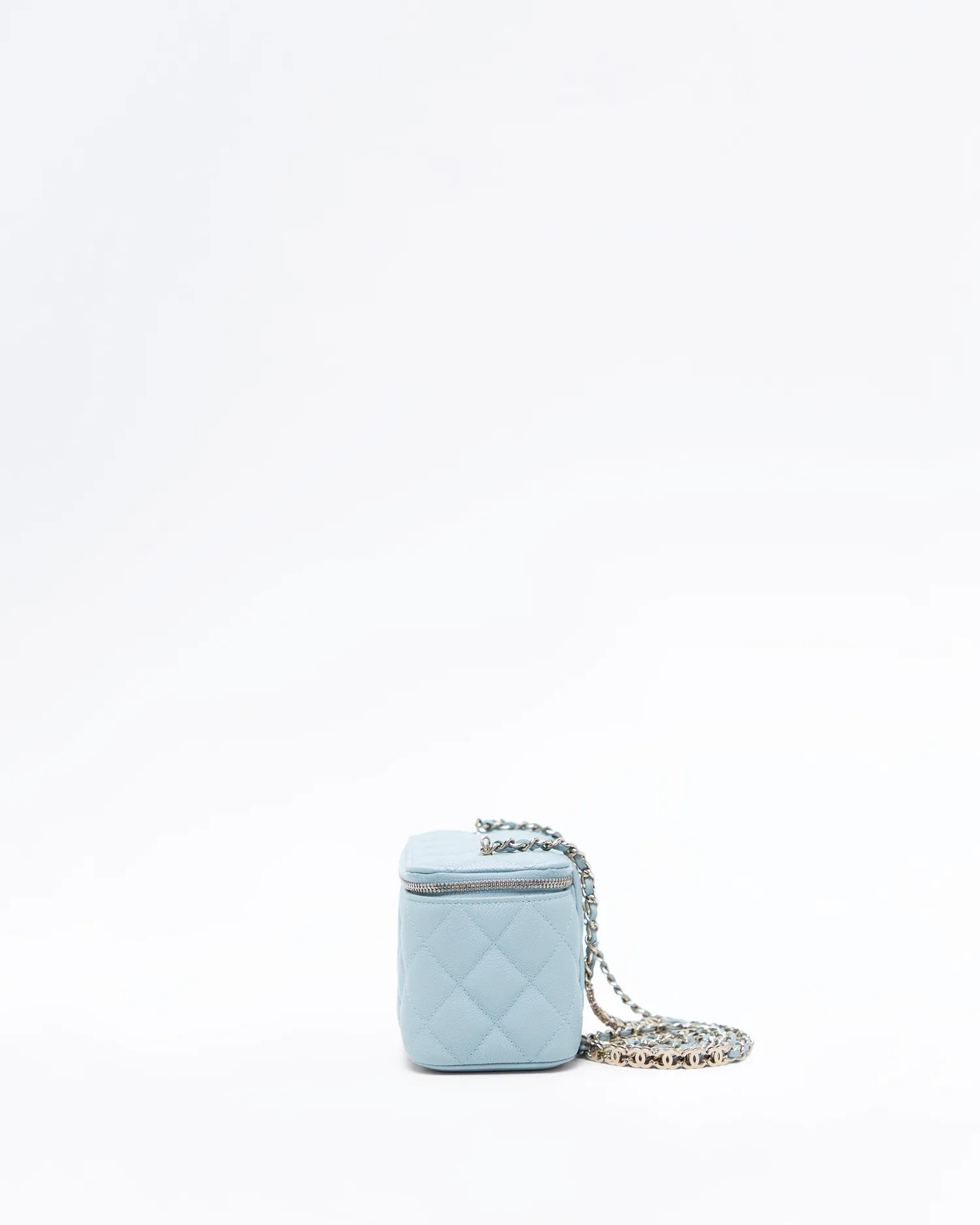 Caviar Quilted CC Chain Vanity with Chain