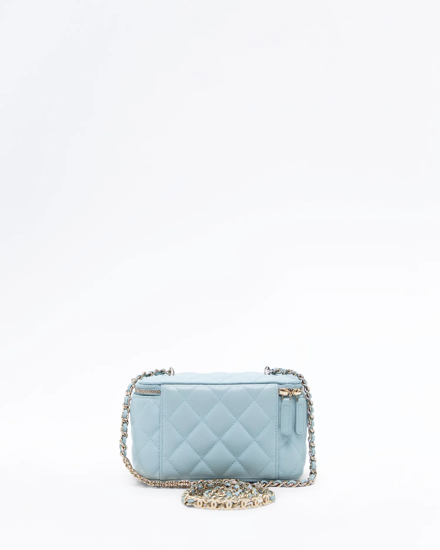 Caviar Quilted CC Chain Vanity with Chain