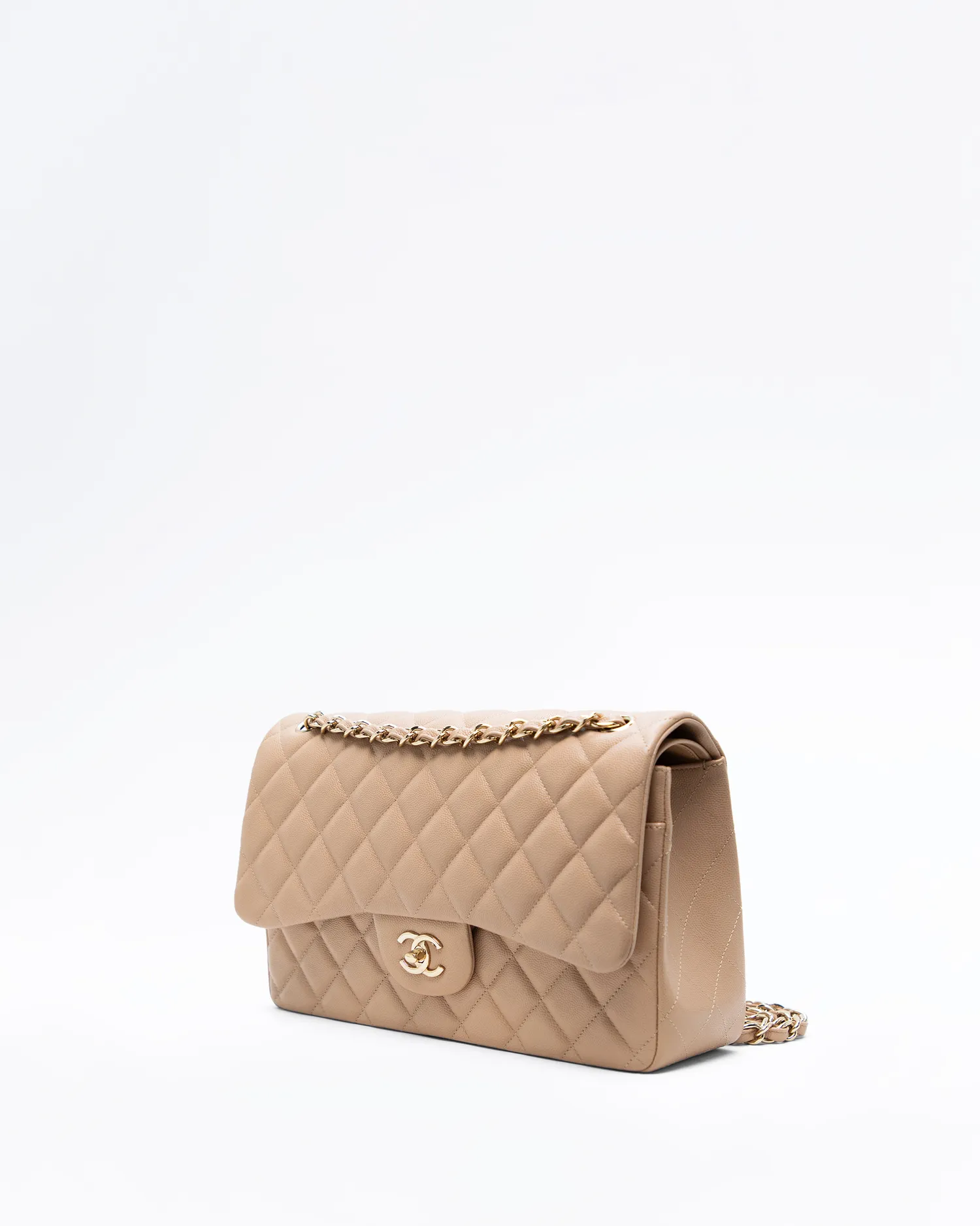 Caviar Quilted Large Classic Double Flap Bag
