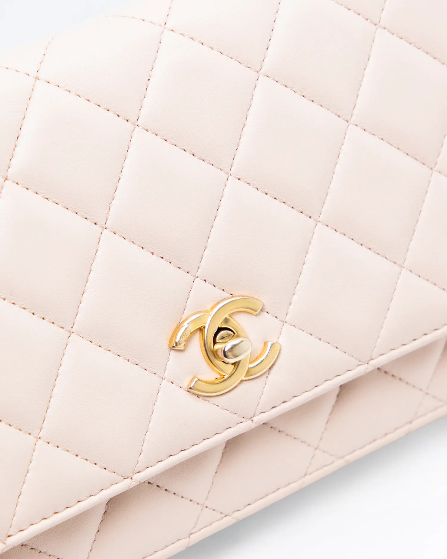Lambskin Pearl Crush Wallet on a Chain