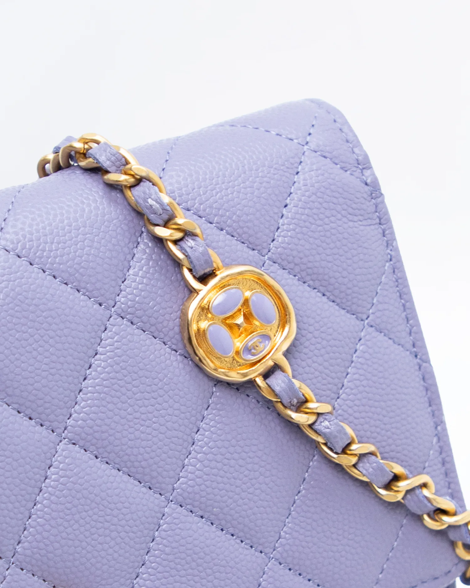 Caviar Medallions Wallet on a Chain