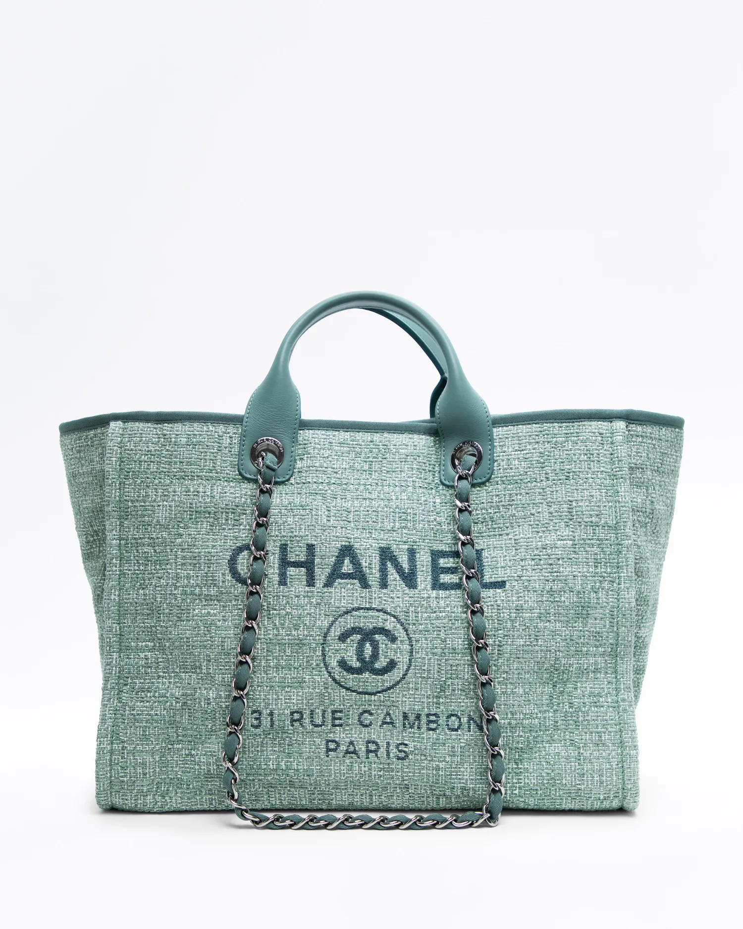 Raffia Deauville Medium Shopping Tote